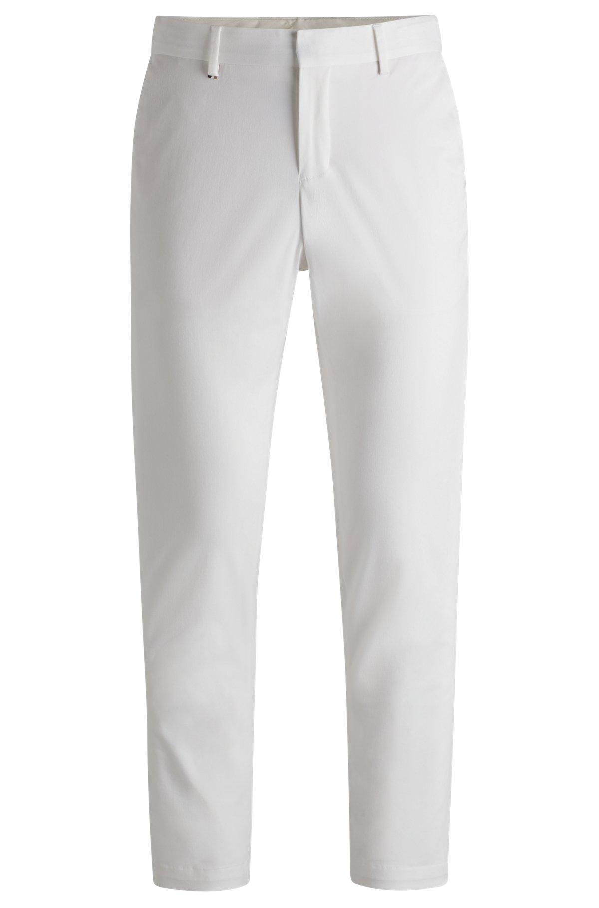 Slim-fit trousers in washable stretch cotton Product Image