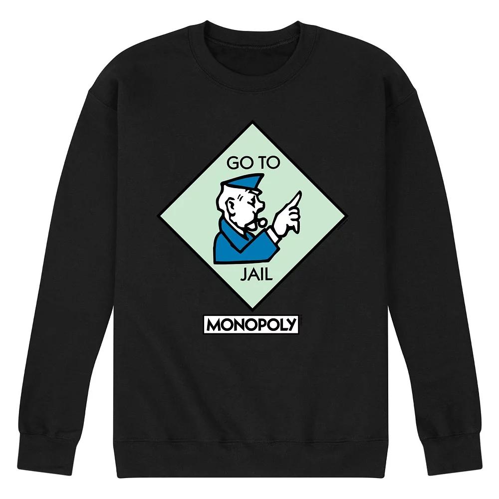 Men's Monopoly Go To Jail Square Fleece Sweatshirt,  Product Image
