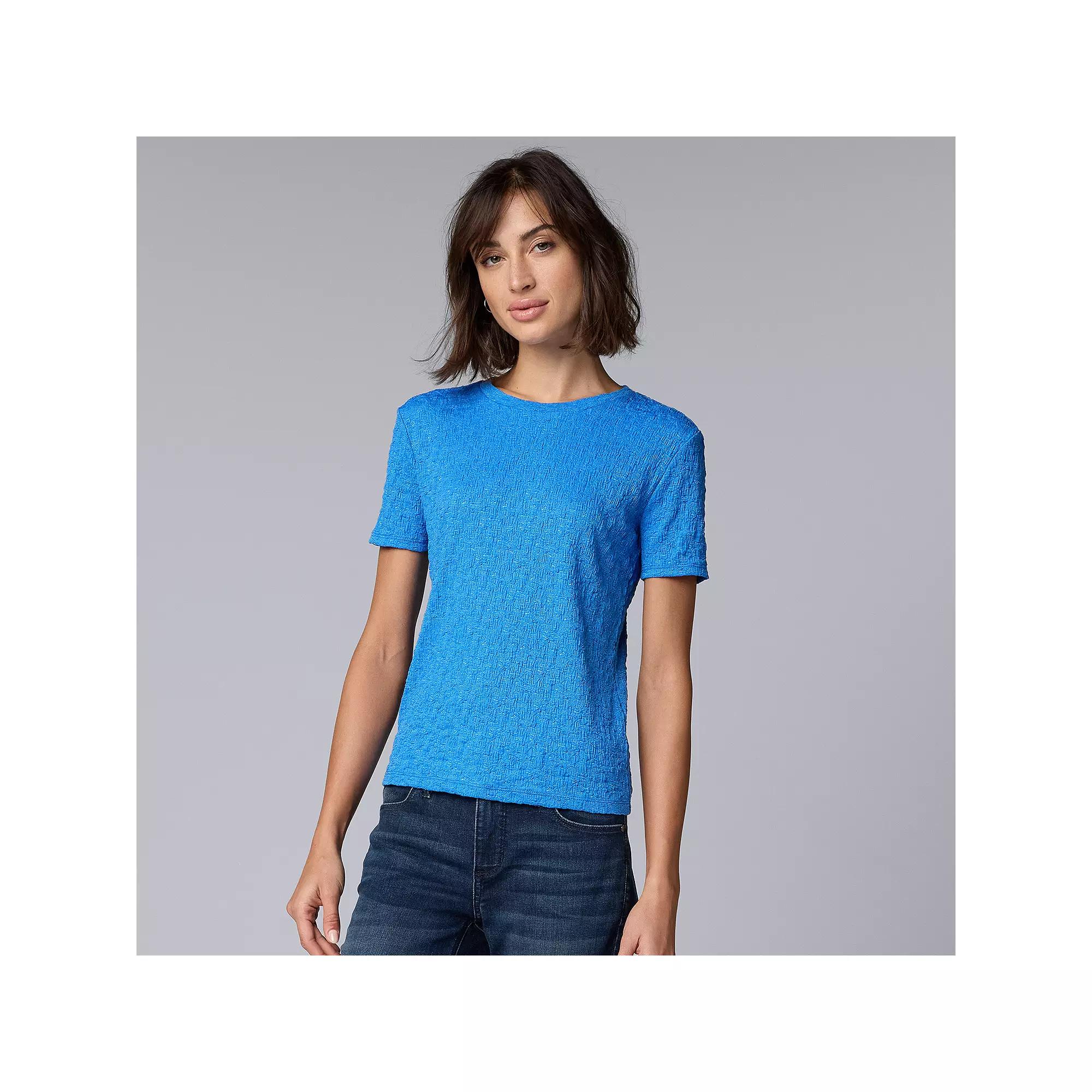 Women's Simply Vera Vera Wang Textured Tee,  Product Image