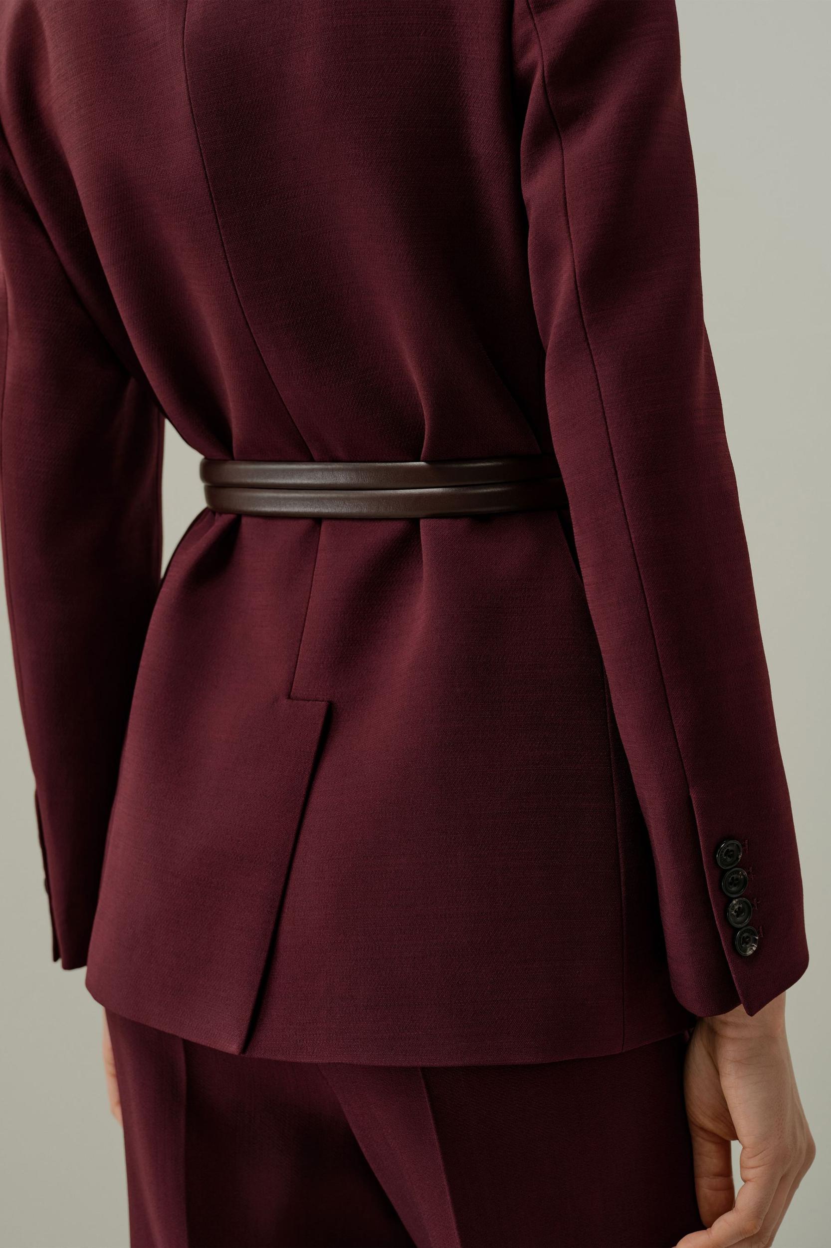 Slim Double-Strap Leather Belt Product Image