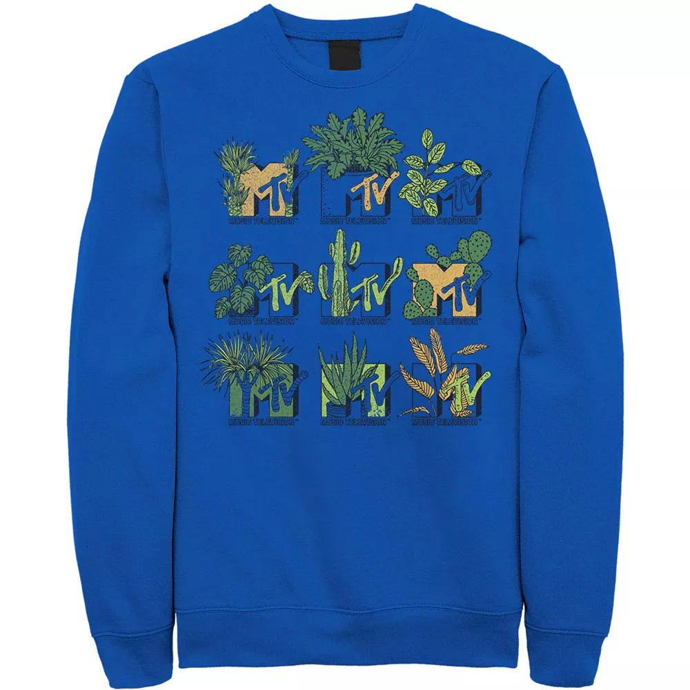Men's MTV Mtve Succulents Plants Logo Sweatshirt,  Product Image