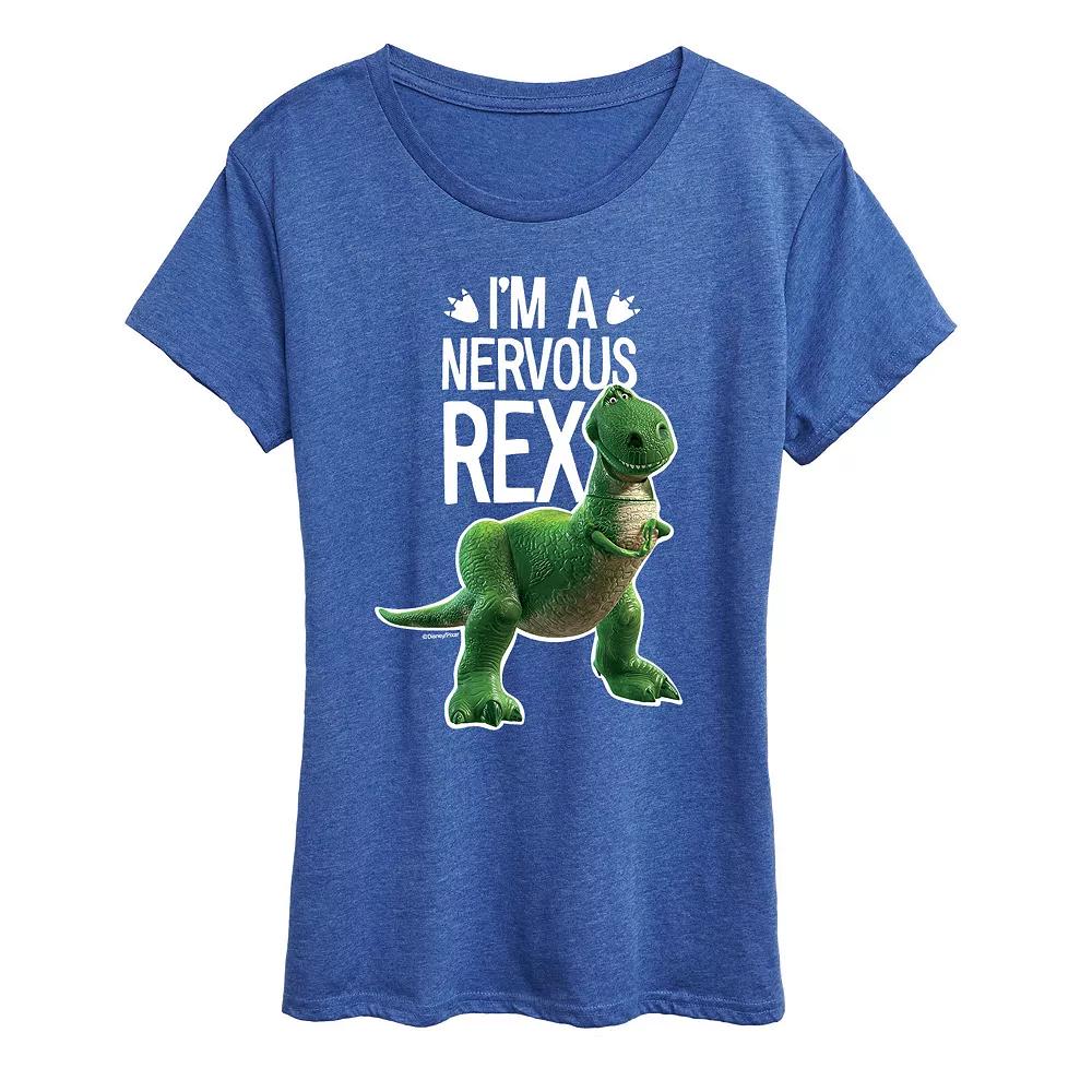 Disney / Pixar's Toy Story Women's Nervous Rex Graphic Tee, Girl's,  Product Image