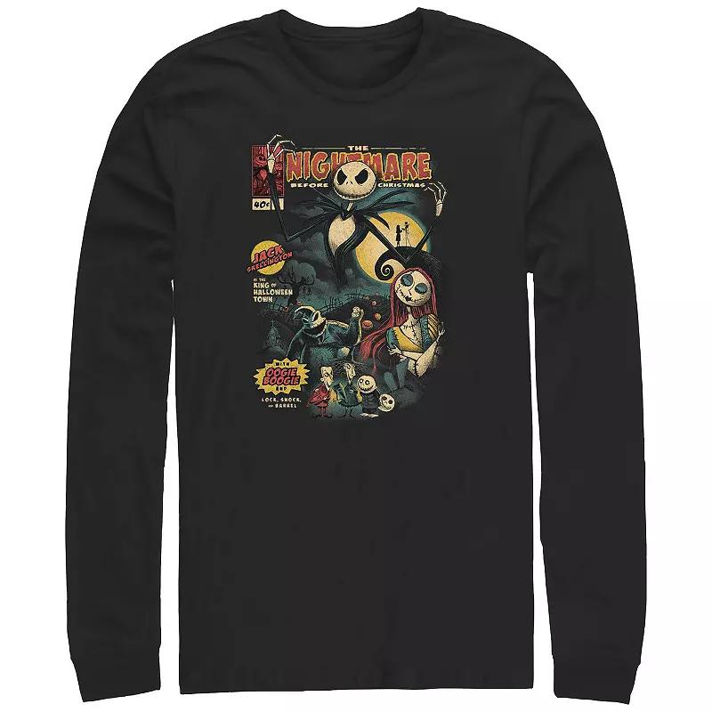 Disney's The Nightmare Before Christmas Graphic Novel Cover Long Sleeve Men's Graphic Tee,  Product Image