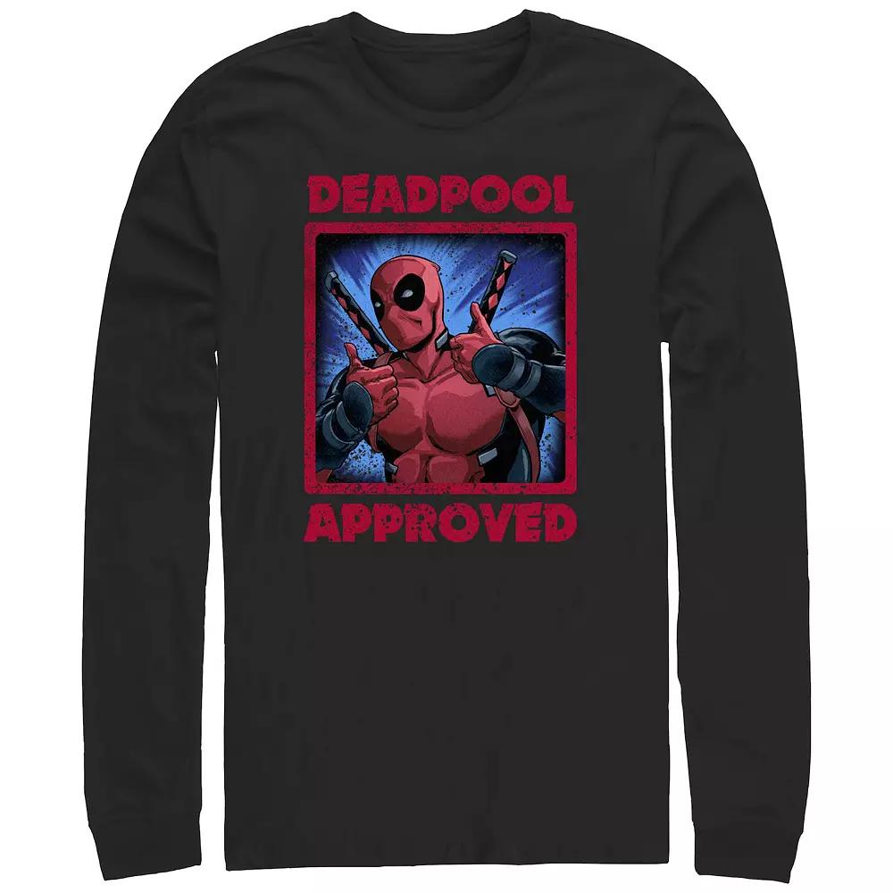 Big & Tall Marvel Deadpool Approved Poster Long Sleeve Graphic Tee, Men's,  Product Image
