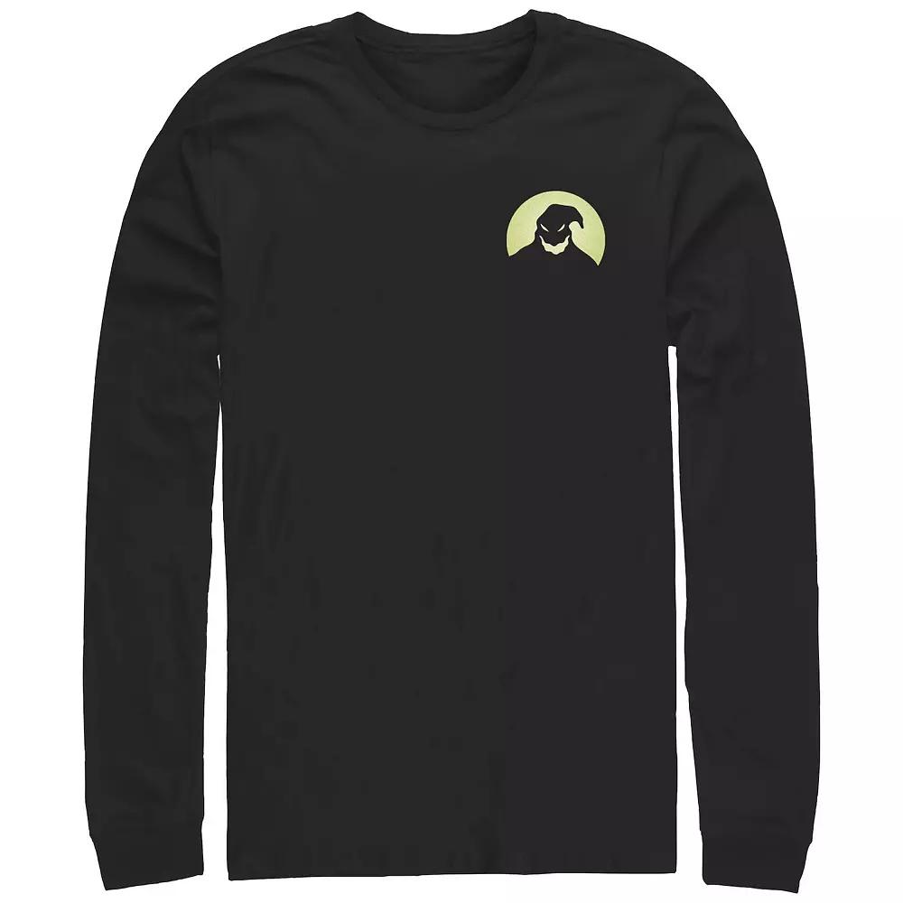 Disney's The Nightmare Before Christmas Oogie Boogie's Silhouette Long Sleeve Men's Graphic Tee,  Product Image