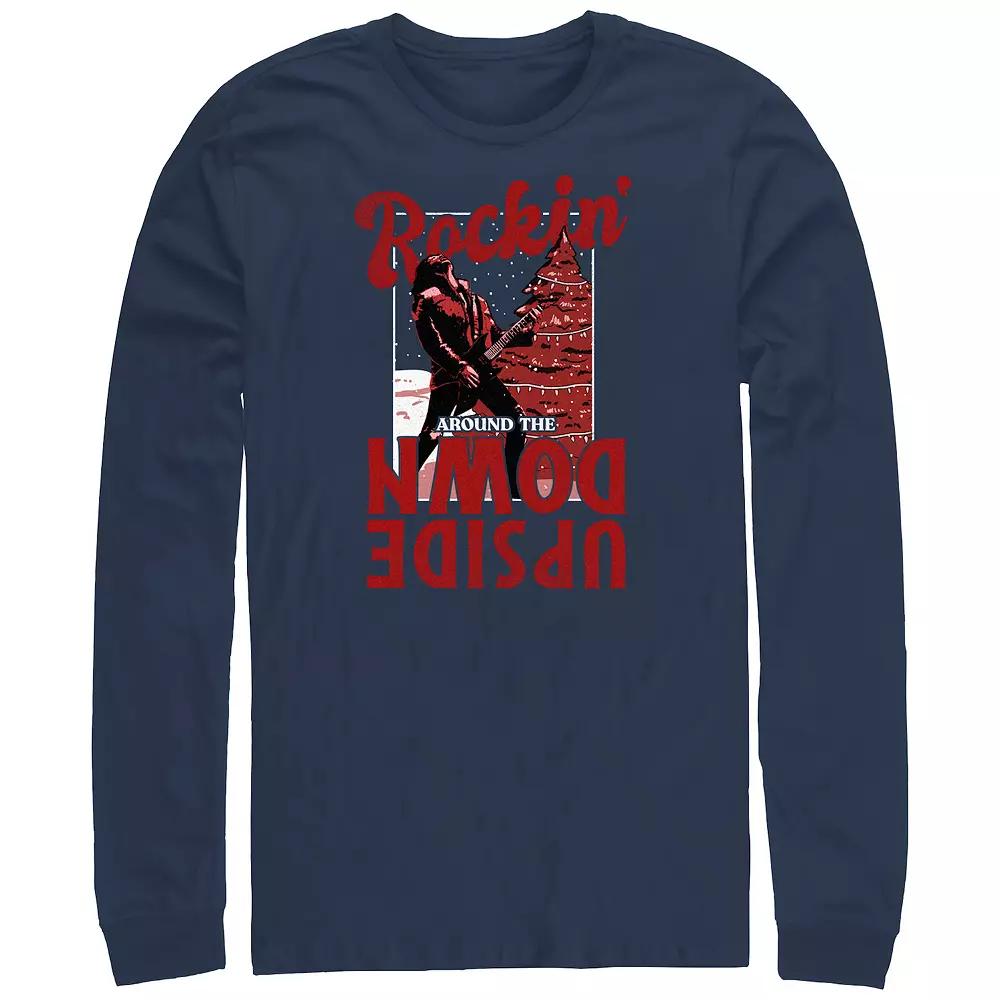 Big & Tall Stranger Things Rockin' Around The Upside Down Long Sleeve Graphic Tee, Men's,  Product Image