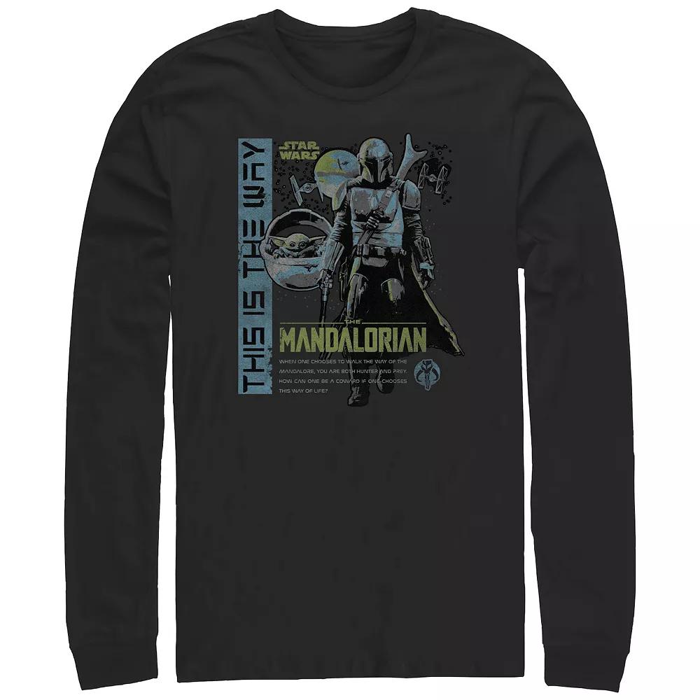 Men's The Mandalorian This Is The Way Cover Graphic Tee, Size: Medium, Black Product Image