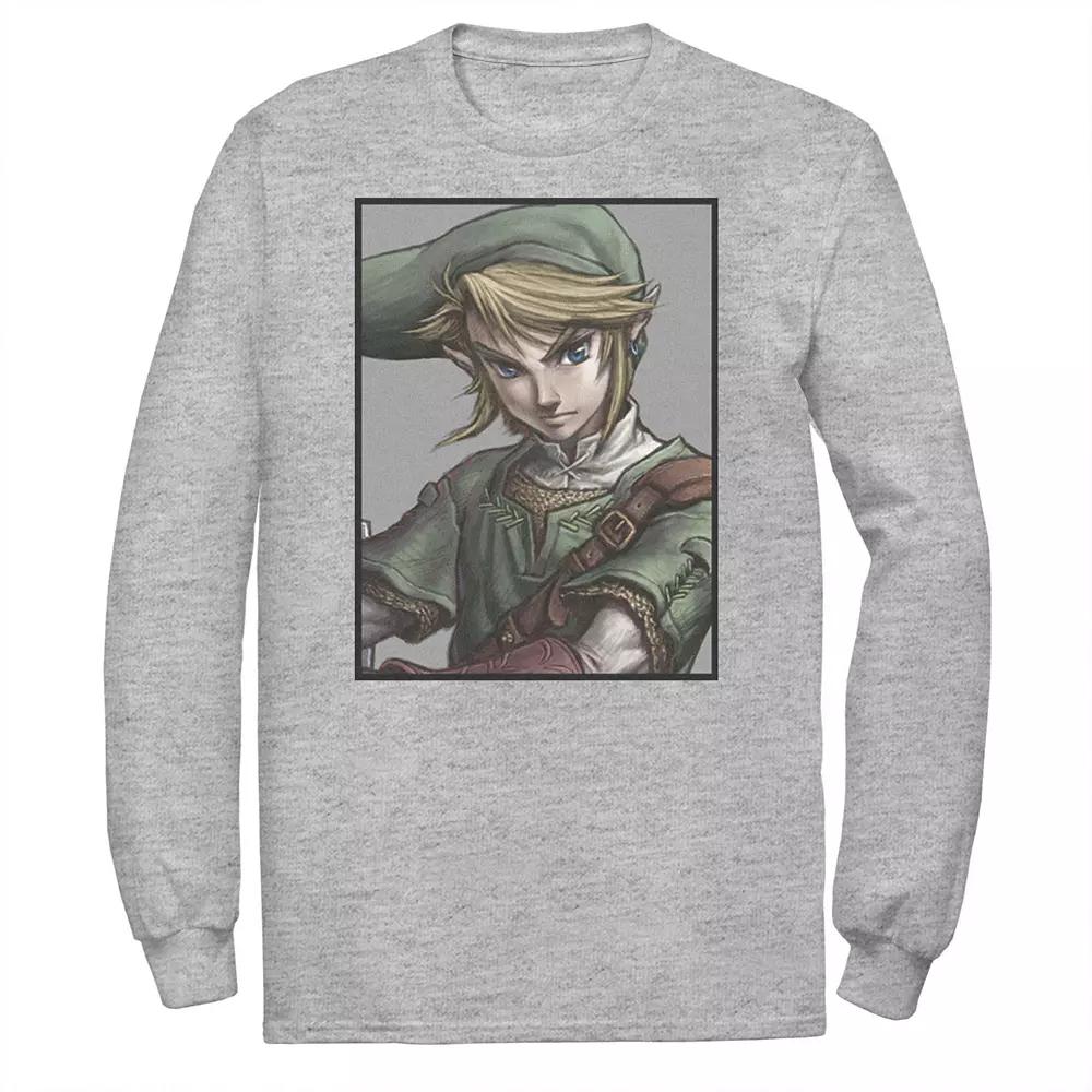 Big & Tall The Legend Of Zelda Link Portrait Long Sleeve, Men's,  Product Image