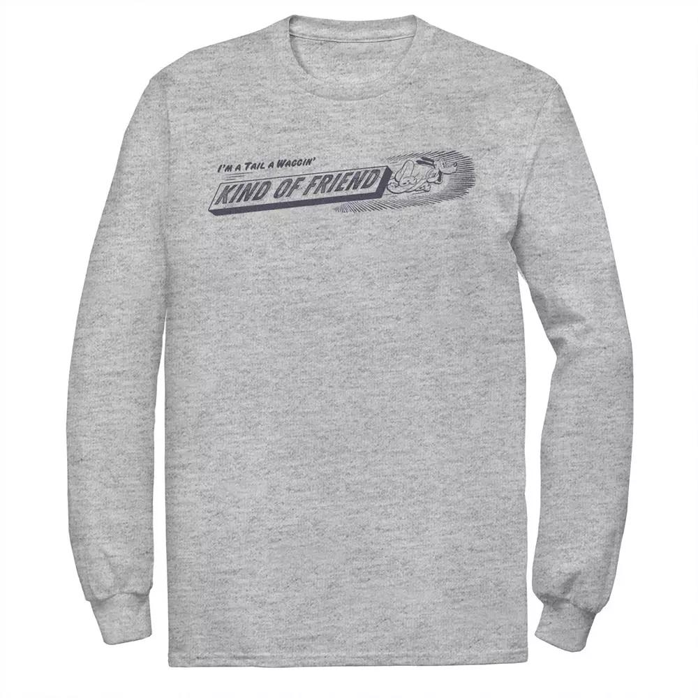 Disney's Mickey Mouse & Friends Big & Tall Pluto Tail A Waggin' Kind of Friend Long Sleeve Graphic Tee, Men's,  Product Image
