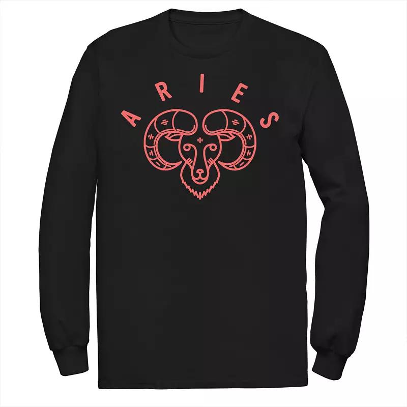 Men's Harry Potter Gryffindor Simple House Crest Long Sleeve Tee,  Product Image