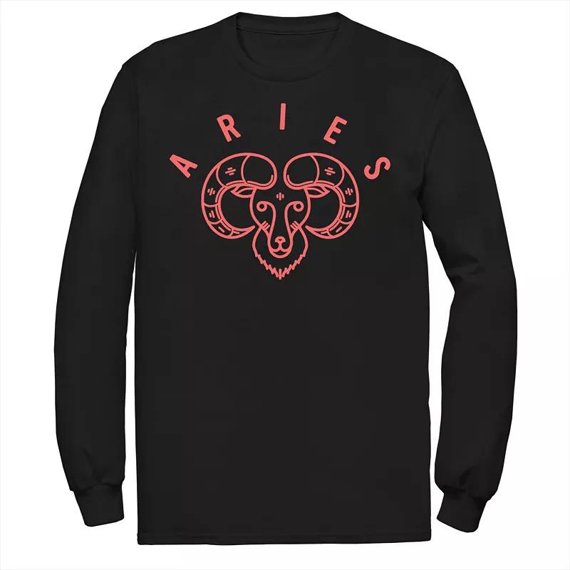 Men's Harry Potter Gryffindor Simple House Crest Long Sleeve Tee,  Product Image