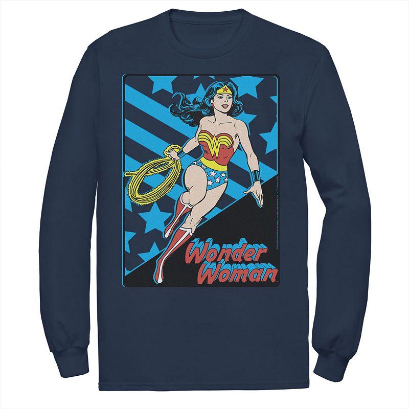 Men's DC Comics Wonder Woman Stars And Stripes Poster Tee,  Product Image