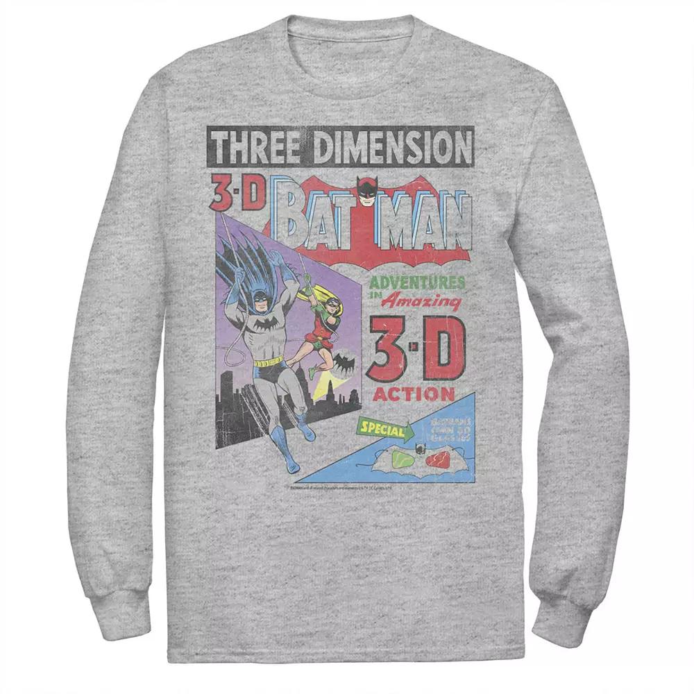 Men's DC Comics Batman Three DiMen'sion Vintage Comic Cover Tee,  Product Image