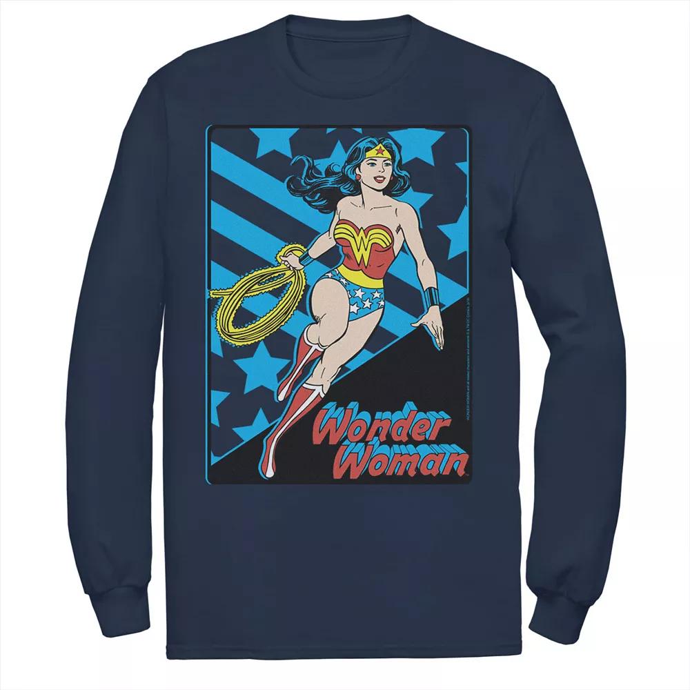 Men's DC Comics Wonder Woman Stars And Stripes Poster Tee,  Product Image