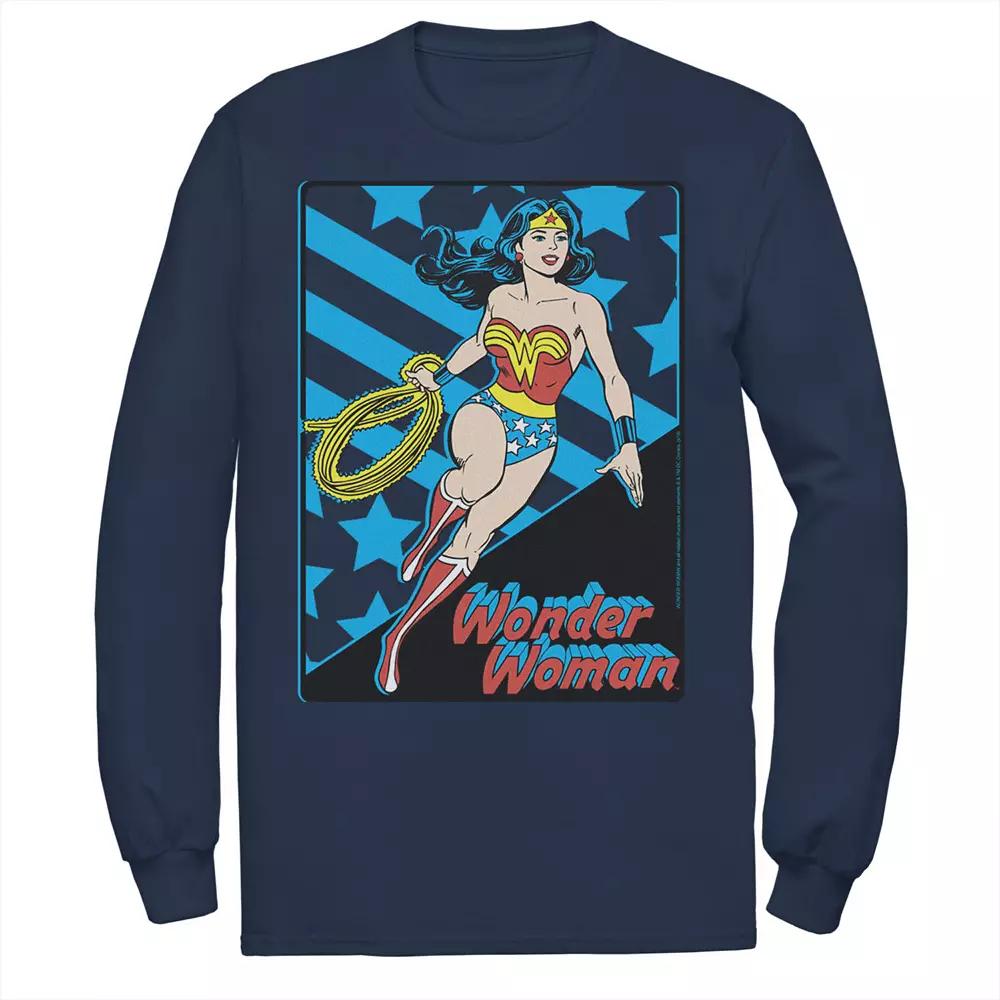 Men's DC Comics Wonder Woman Stars And Stripes Poster Tee,  Product Image