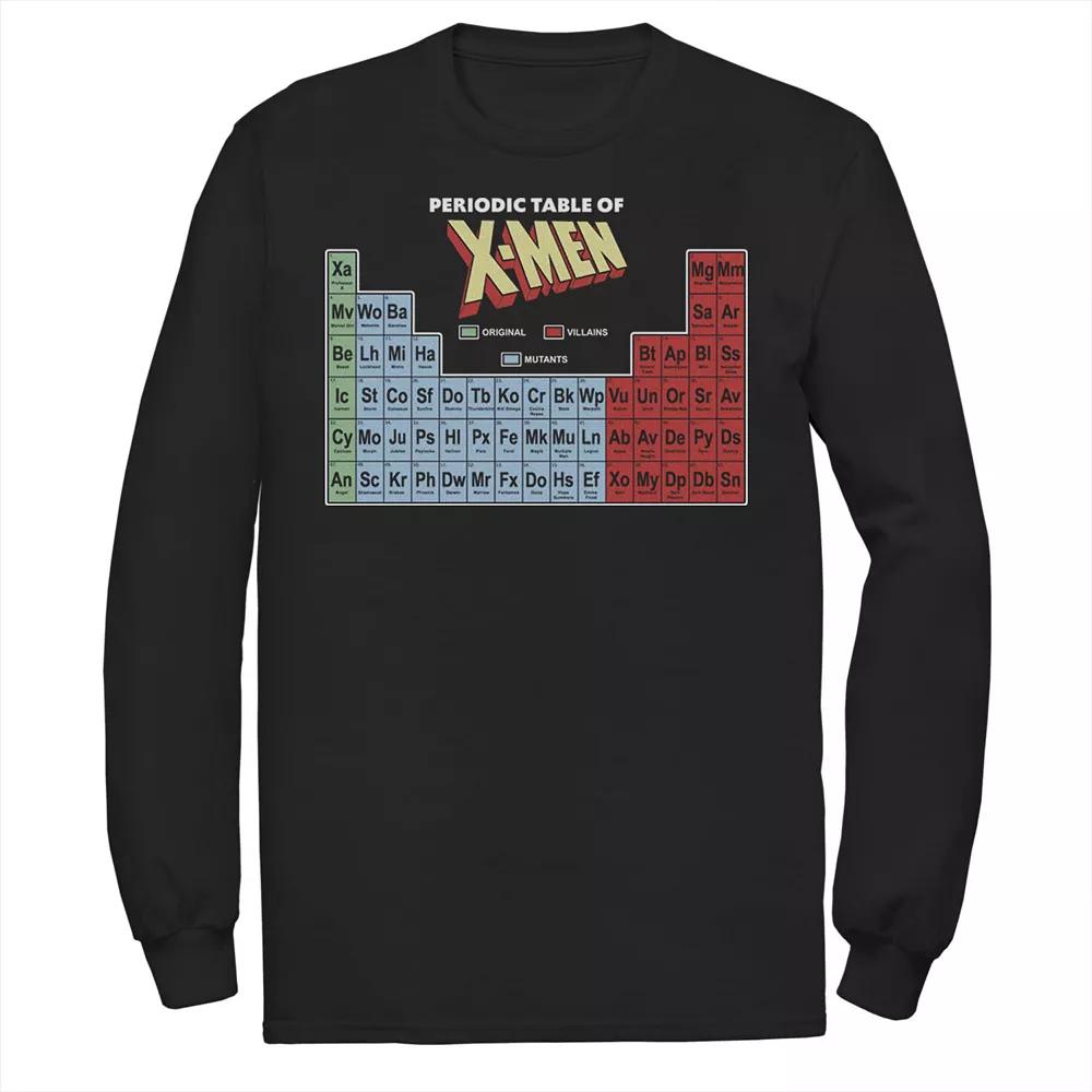 Men's Marvel Periodic Table Of X-Men Elements Graphic Tee, Size: Medium, Black Product Image