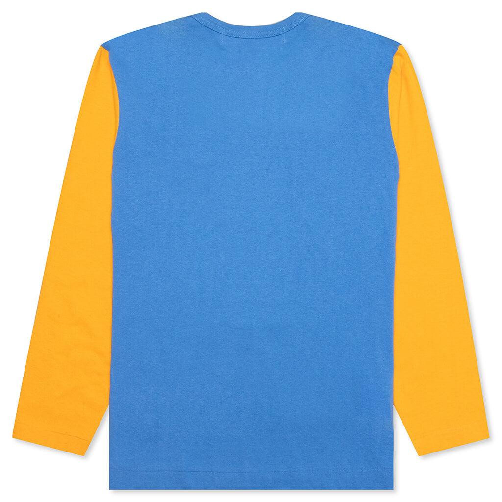 Bi-Color T-Shirt - Blue/Yellow Male Product Image