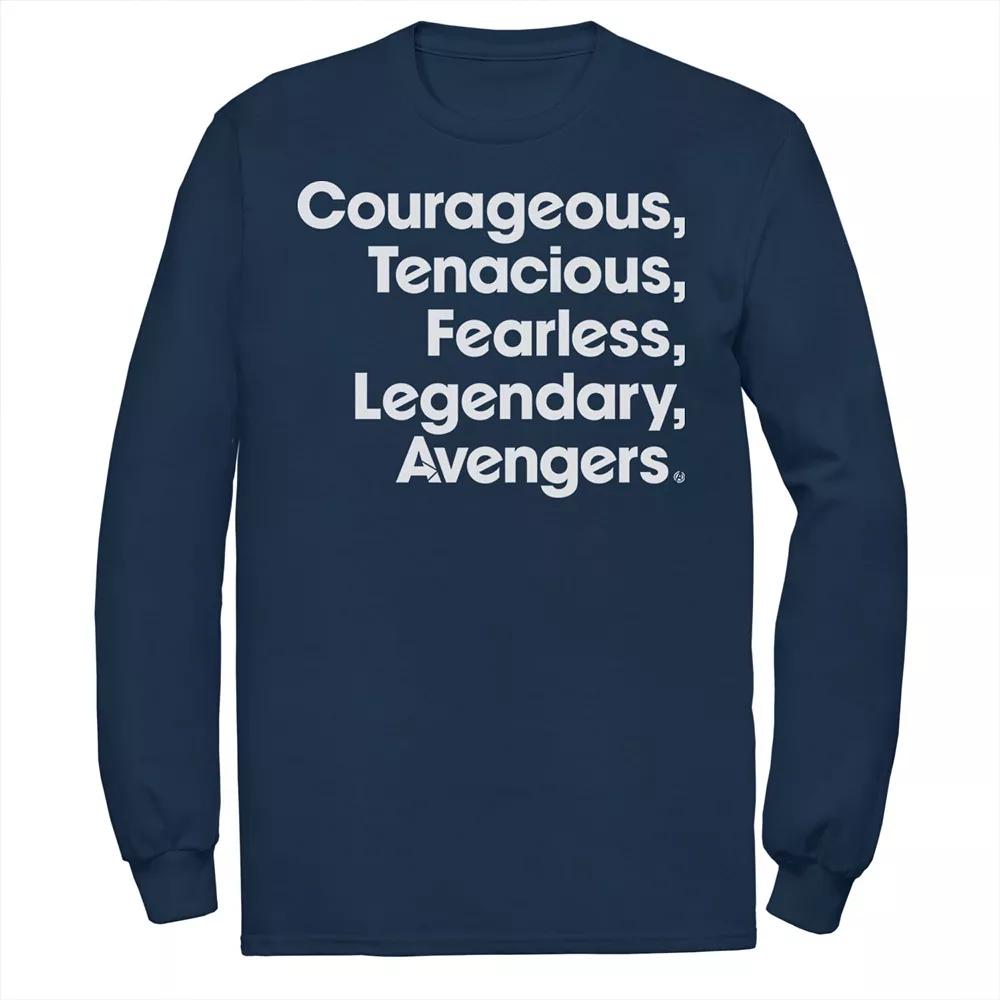 Men's Marvel Avengers Endgame Name Stack Long Sleeve Graphic Tee,  Product Image