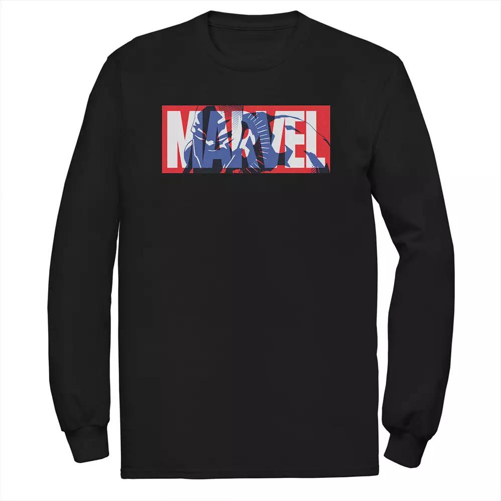 Big & Tall Marvel Classic Logo Black Panther Fill Tee, Men's,  Product Image