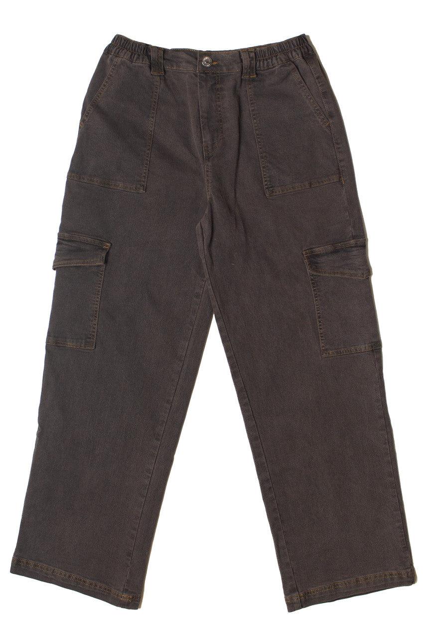 Grunge Wash Cargo Skater Jeans Product Image