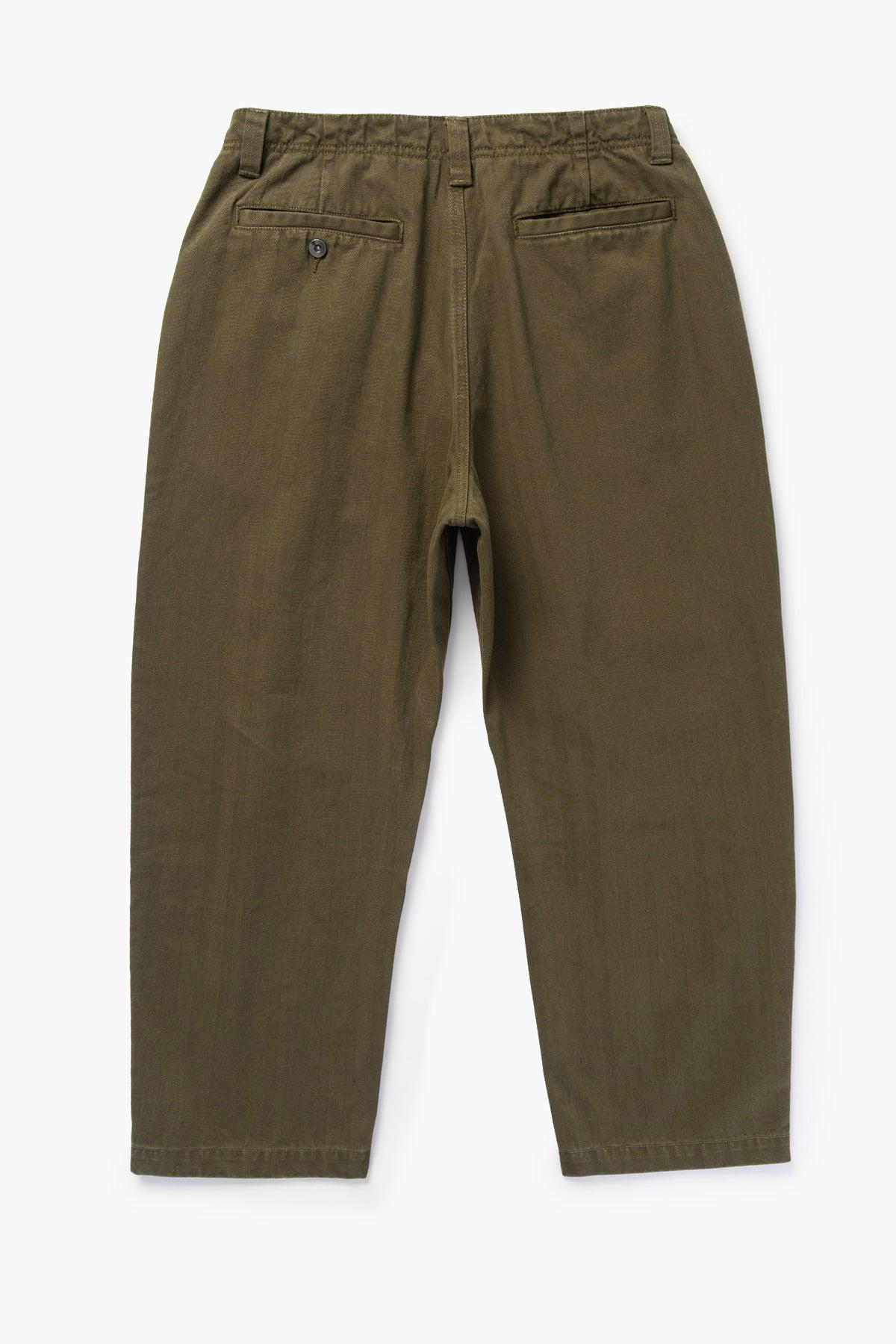 Blacksmith - Herringbone Work Pants - Olive Product Image