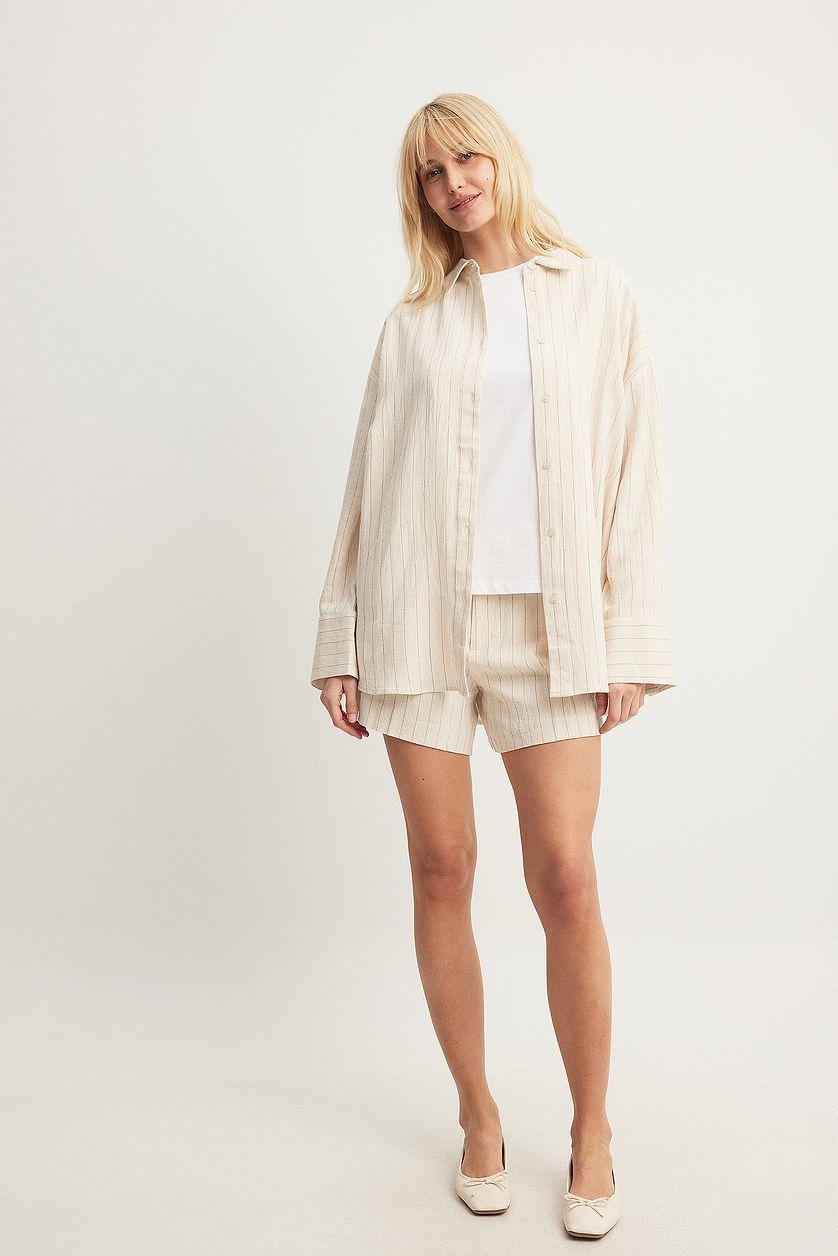 Oversized Linen Blend Shirt Product Image