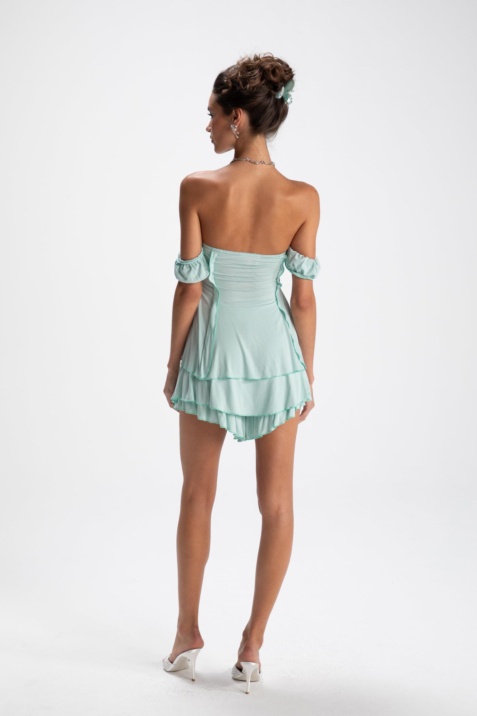 Heidi Top + Skirt (Mint) (Final Sale) Product Image