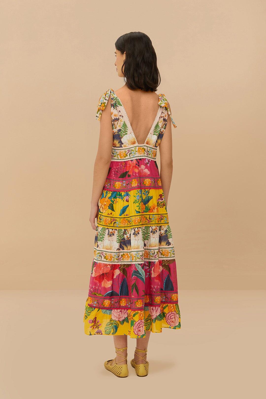 Mixed Flowers Midi Dress Product Image