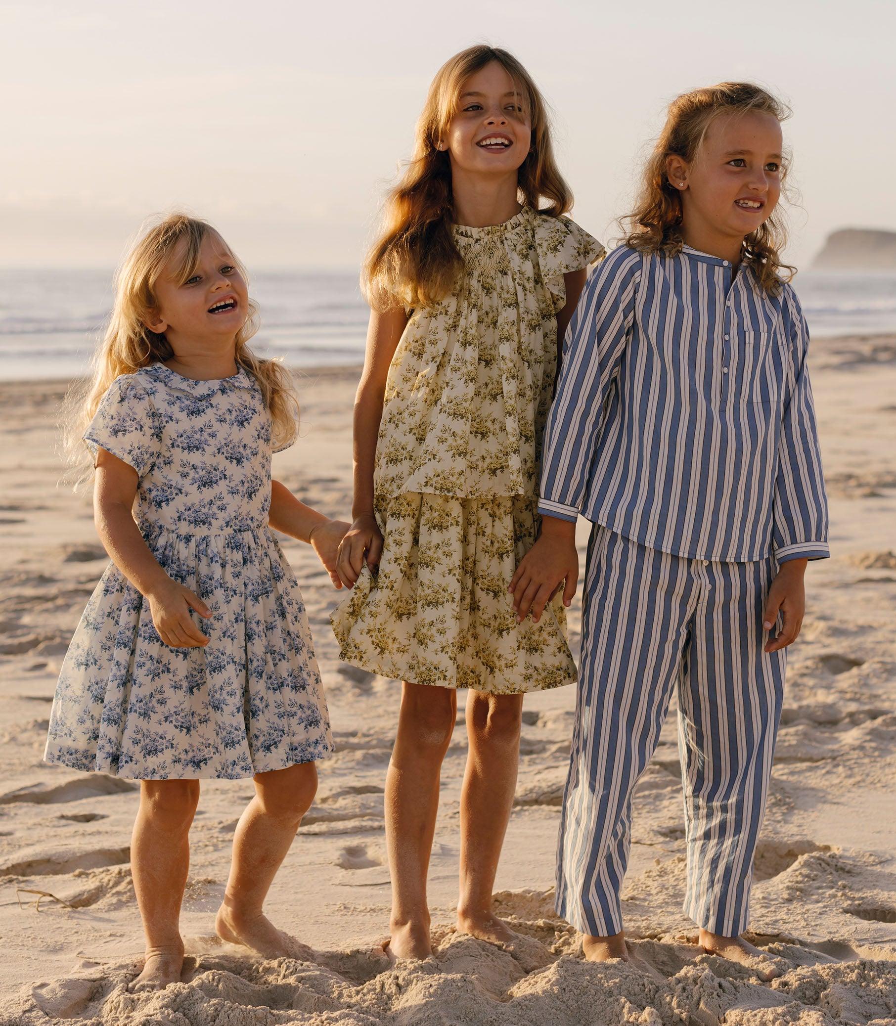 DUA DRESS -- BLEU ROSIER FLORAL Product Image