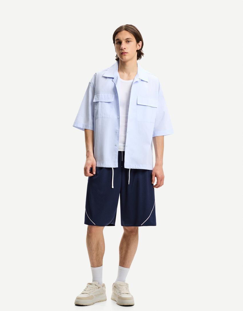 Mesh Bermuda shorts Product Image