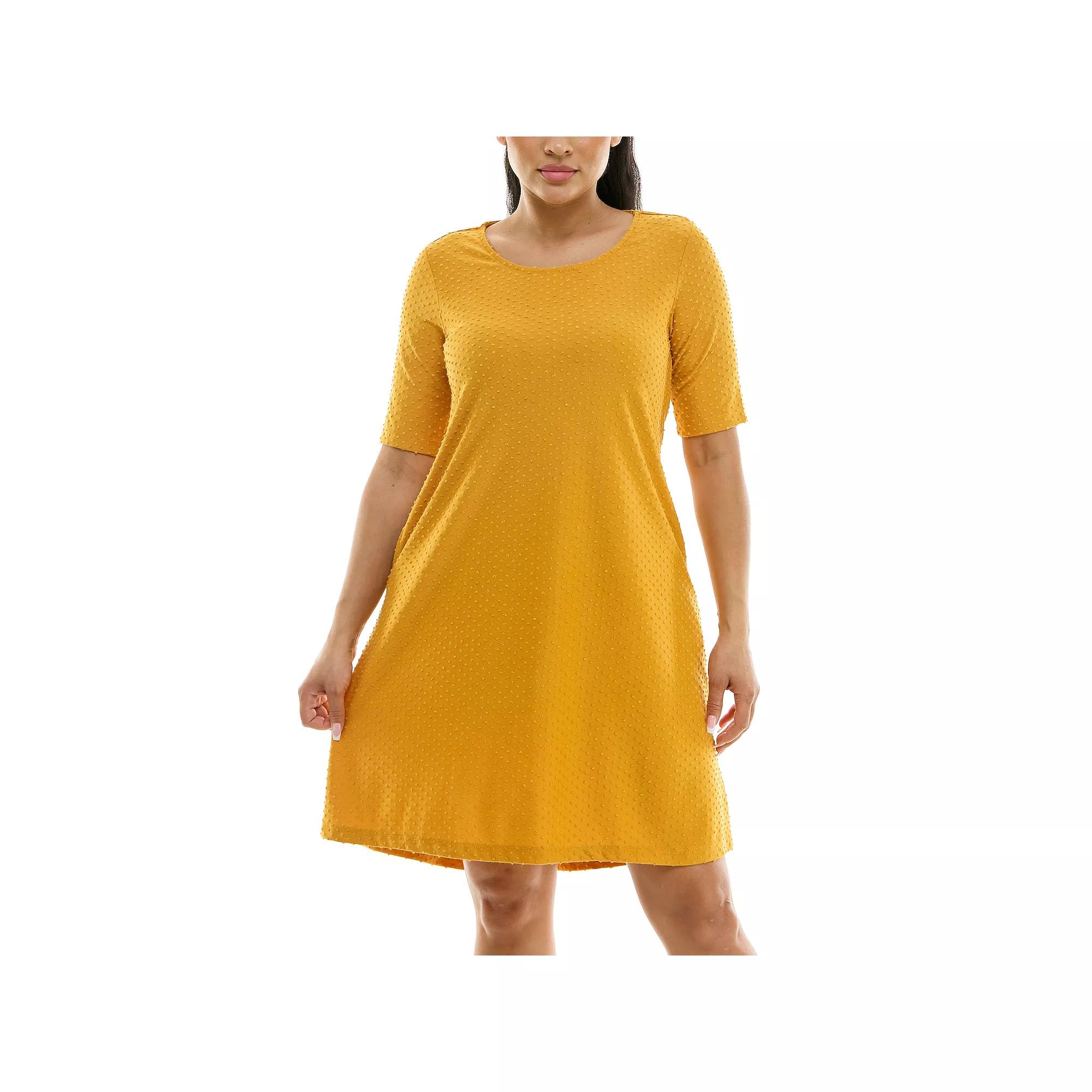 Women's Nina Leonard Hi-Low Dress, Size: Small, Yellow Product Image