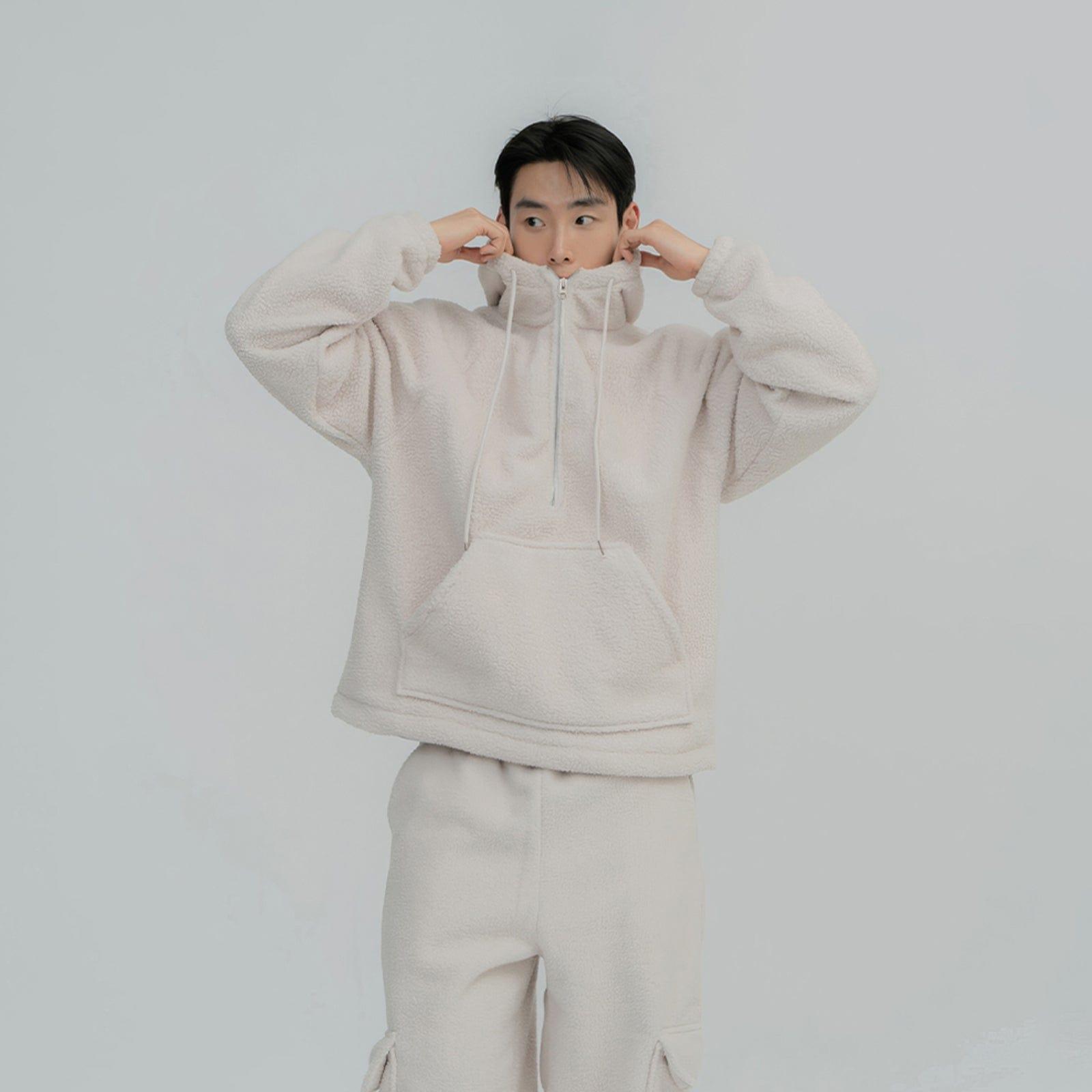 RT No. 12429 FLEECE QUARTER ZIP HOODIE & CARGO SWEATPANTS Product Image