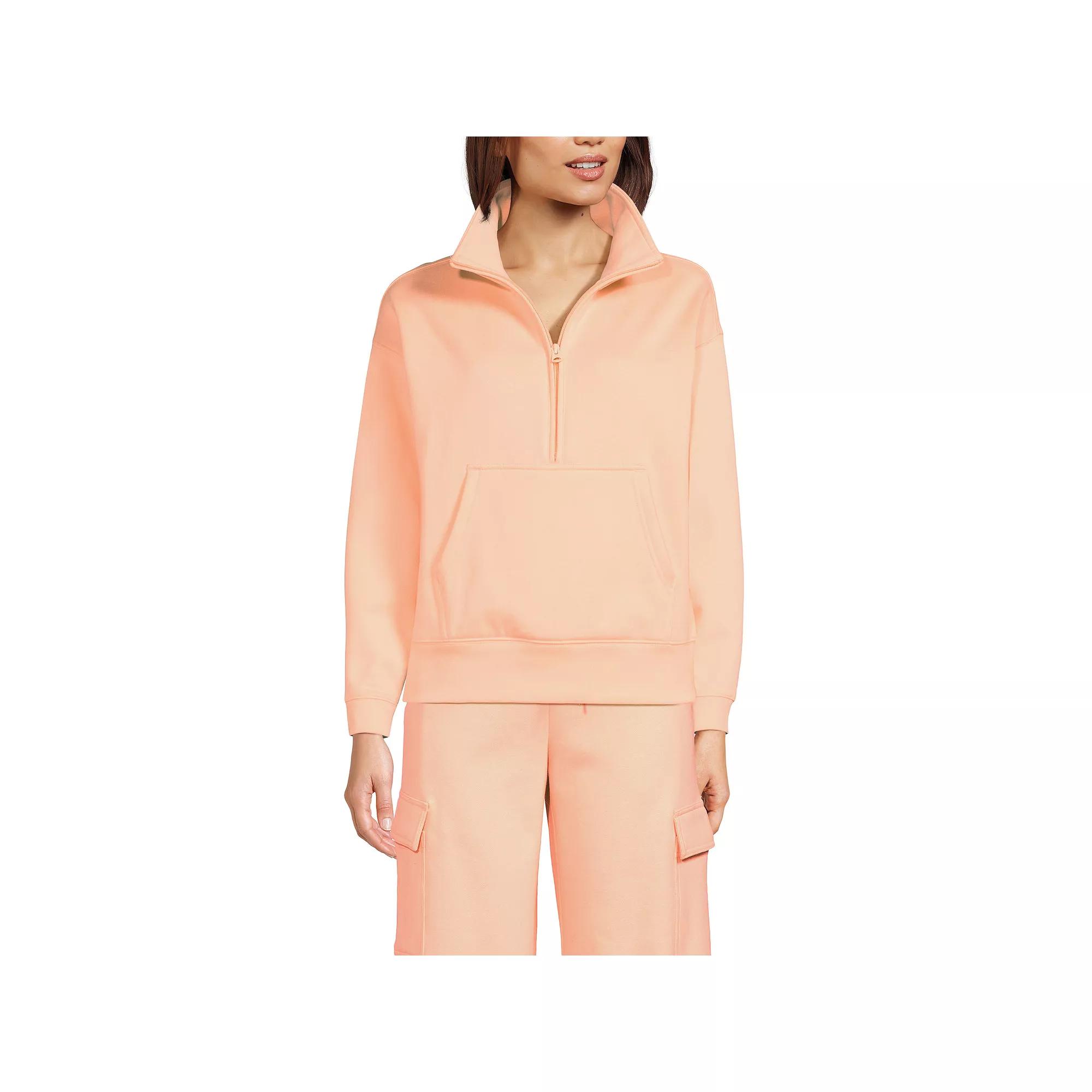 Women's Lands' End Modern Fit Half-Zip Sweatshirt,  Product Image