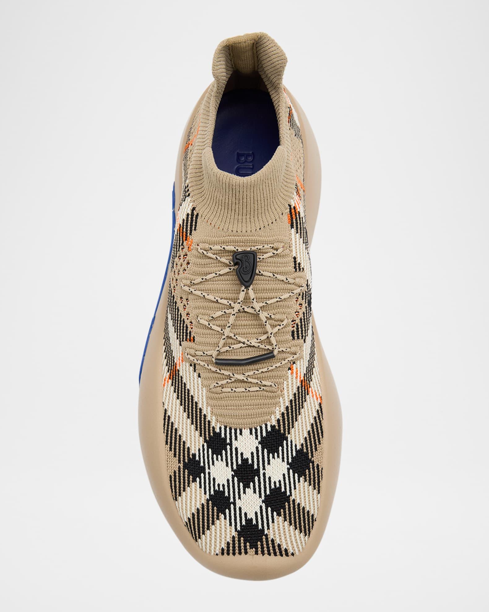 Men's Check Knit Neptune Sneakers Product Image