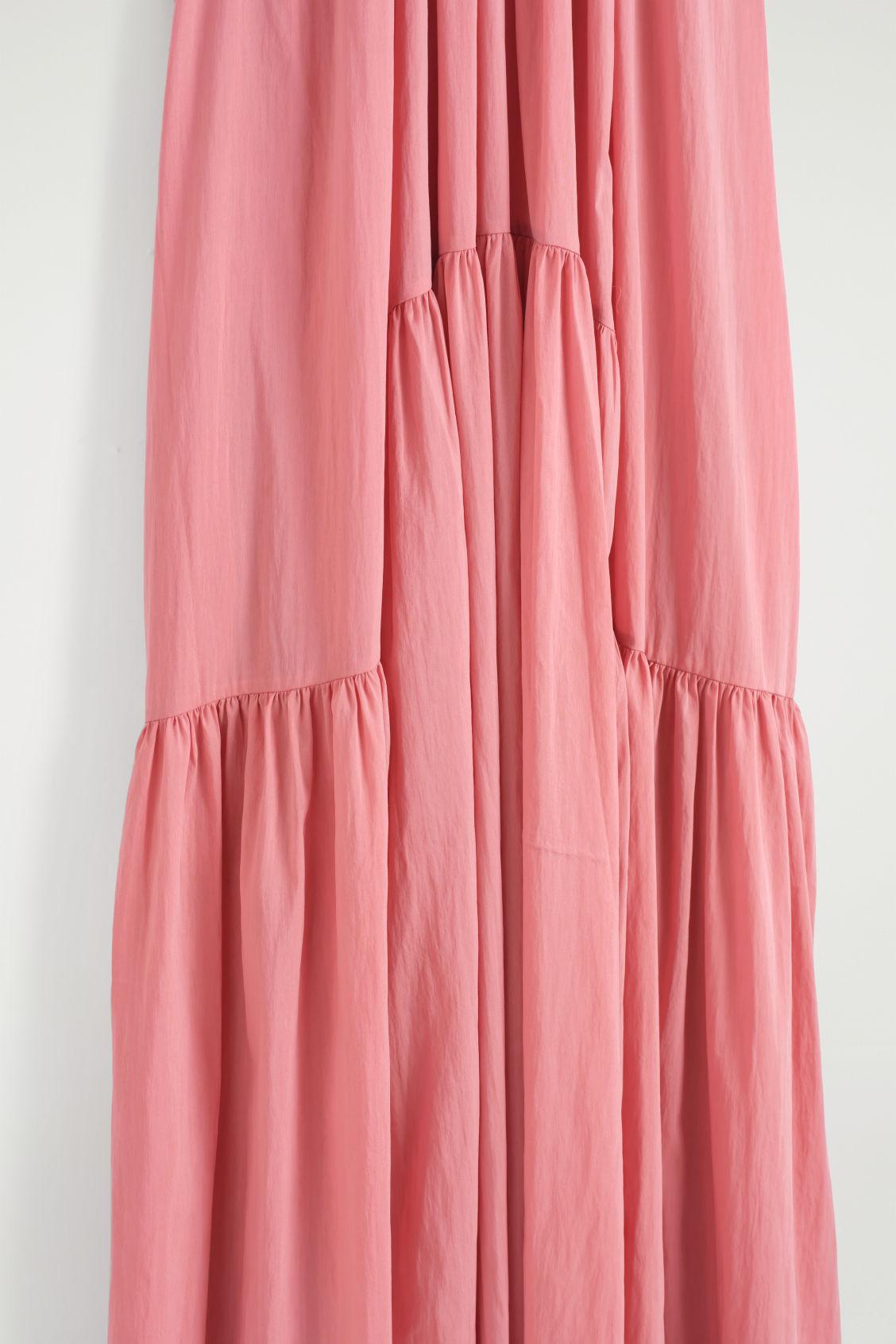 GATHERED HALTERNECK MAXI DRESS Product Image