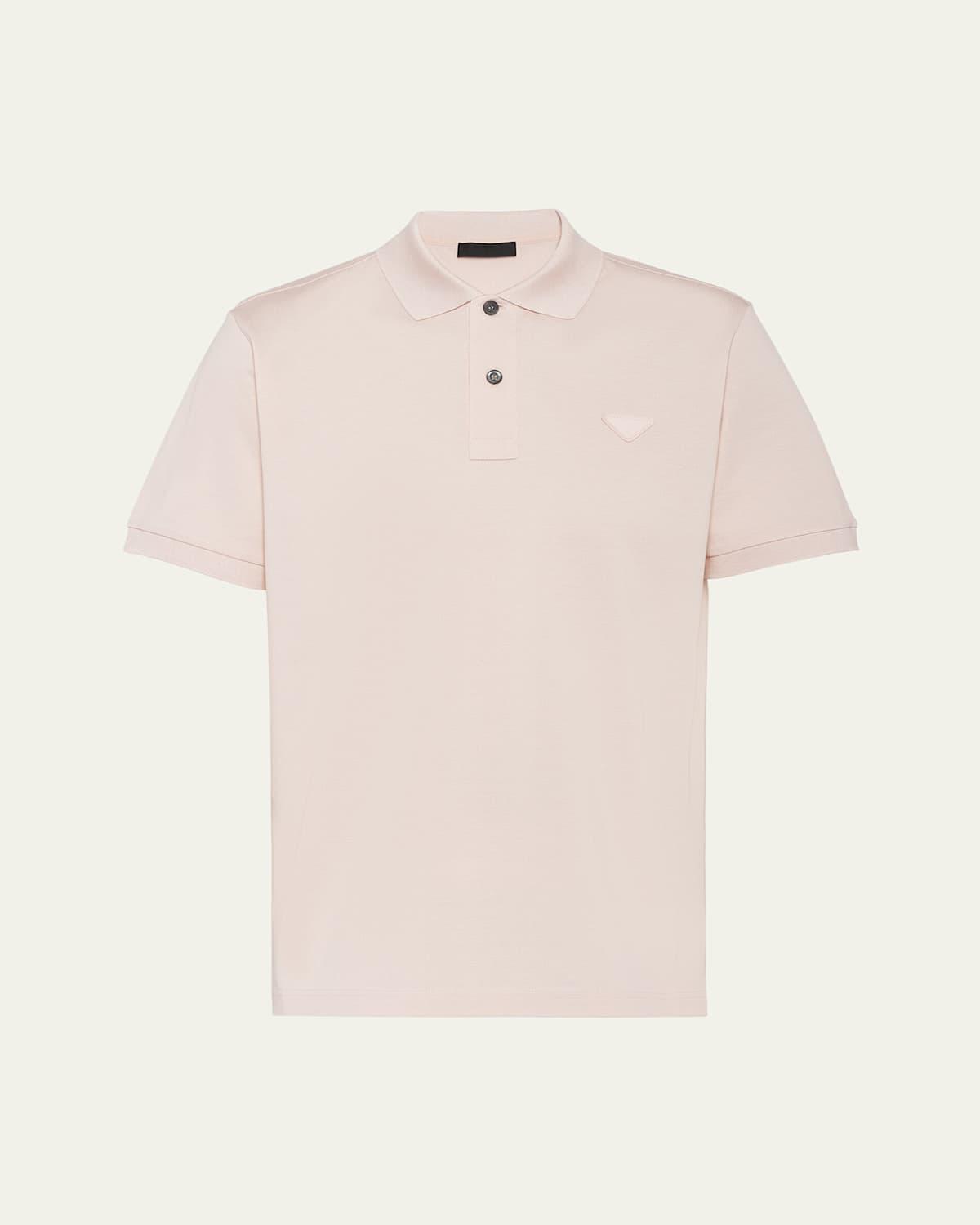 Mens Slim Pique Knit Logo Polo Product Image