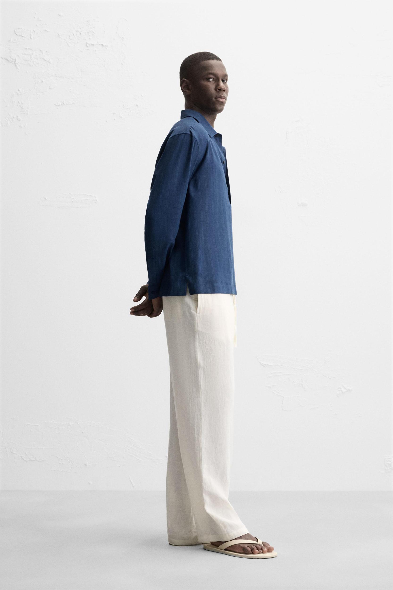 STRIPED POLO SHIRT Product Image