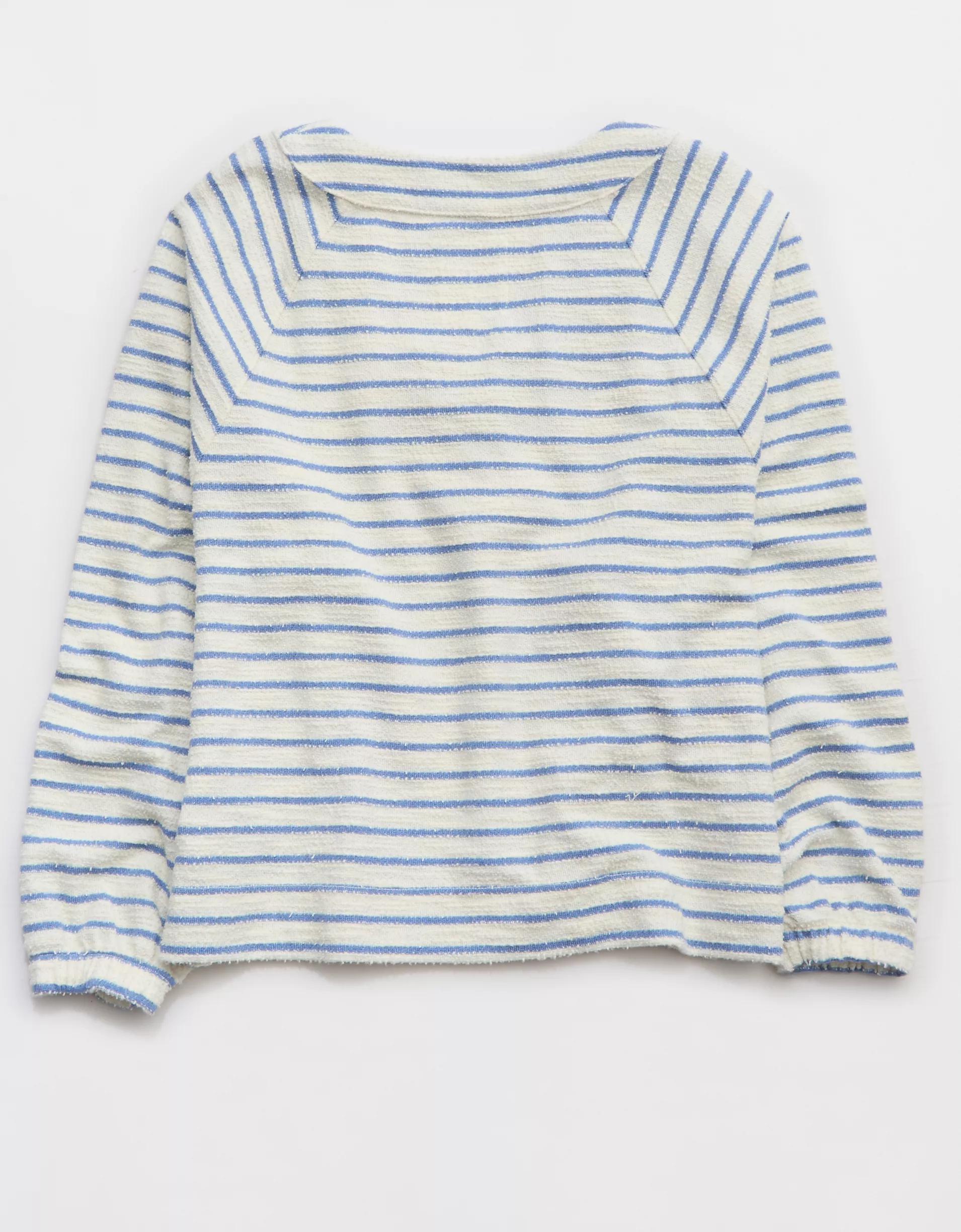 Aerie Lace Up Sweatshirt Product Image