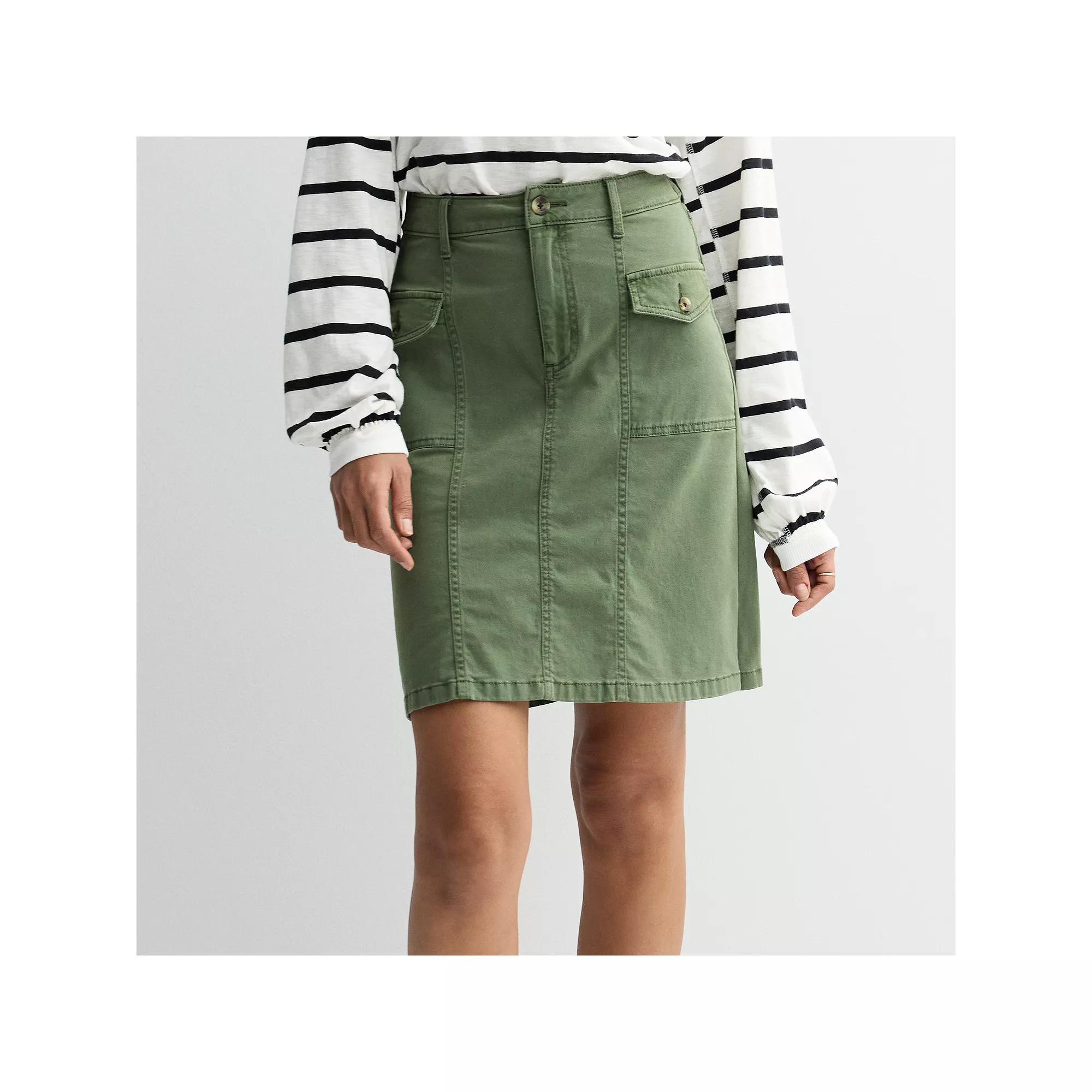 Women's Sonoma Goods For Life Utility Skirt, Size: 14, Manolo Green Product Image