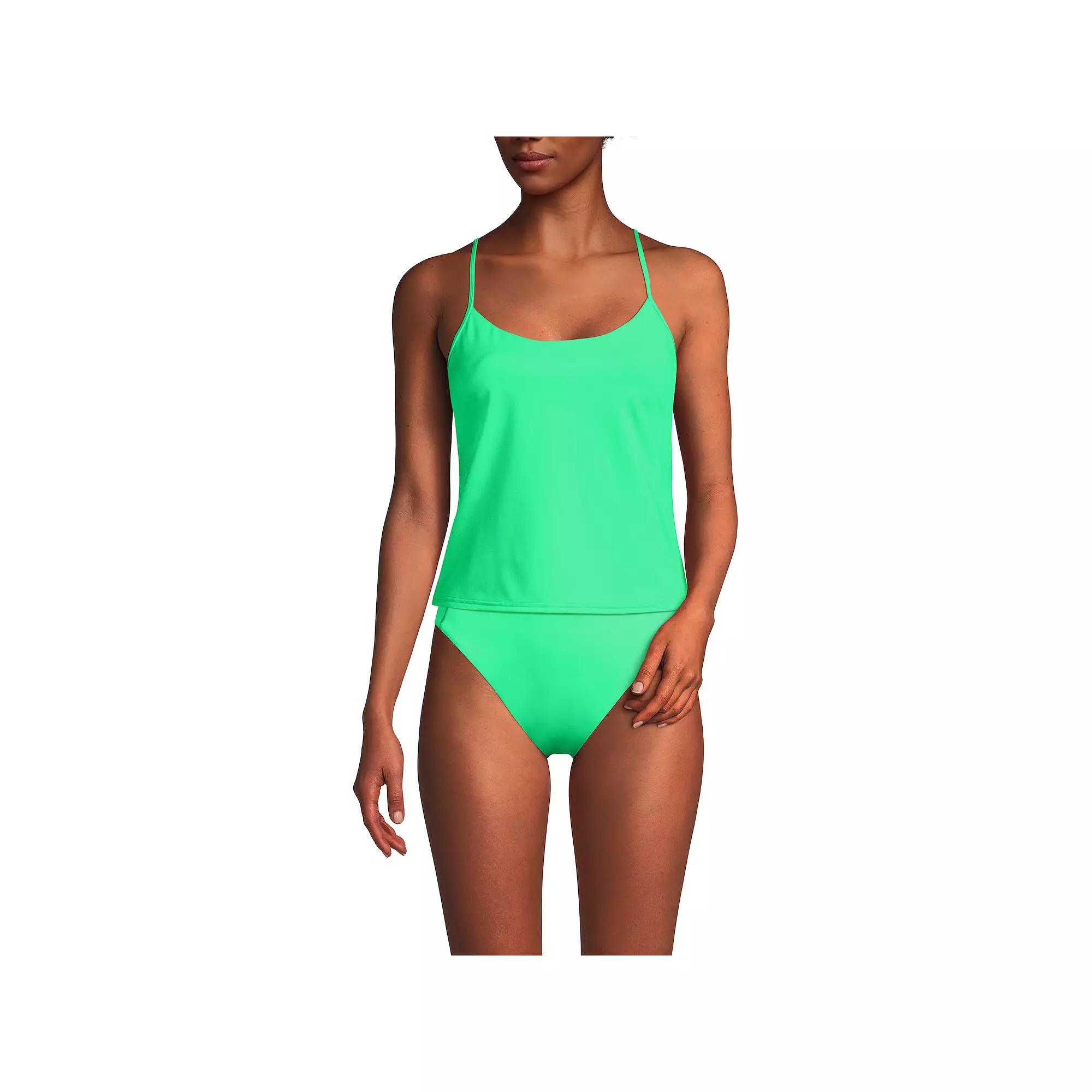 Women's Lands' End Tugless QuickDry Adjustable Strappy Back Swim Top,  Product Image