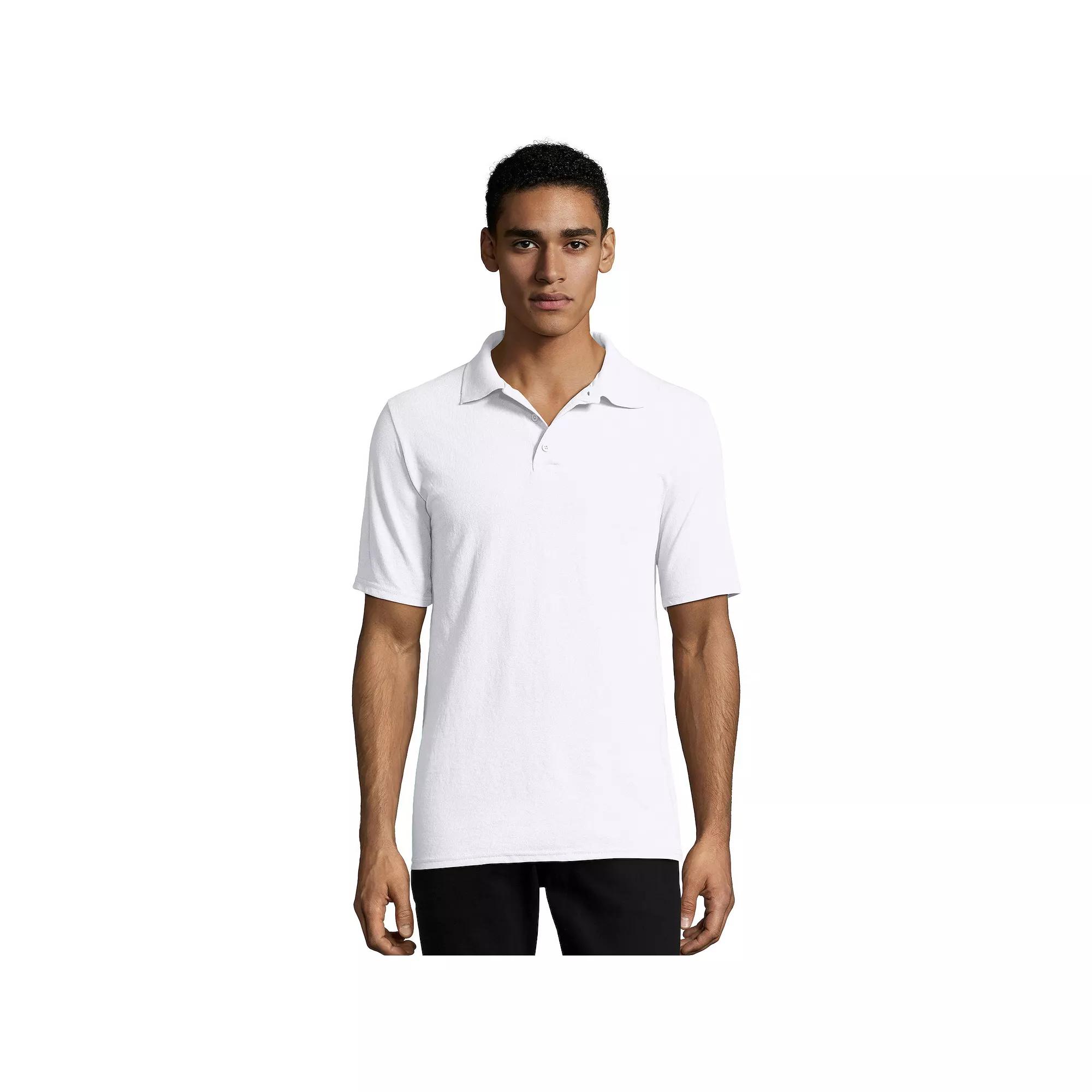 Men's Hanes® X-Temp Fresh IQ Classic-Fit Pique Polo,  Product Image
