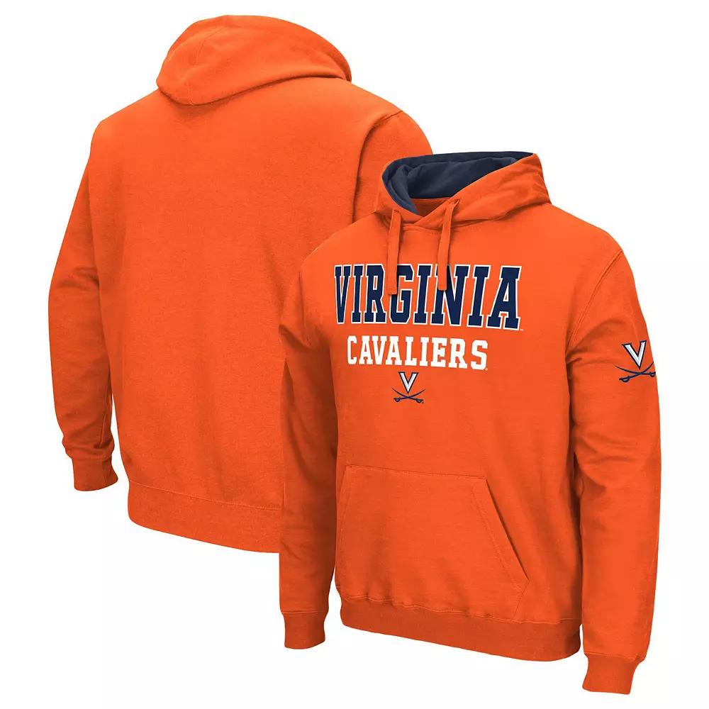 Men's Colosseum Orange Virginia Cavaliers Sunrise Pullover Hoodie,  Product Image