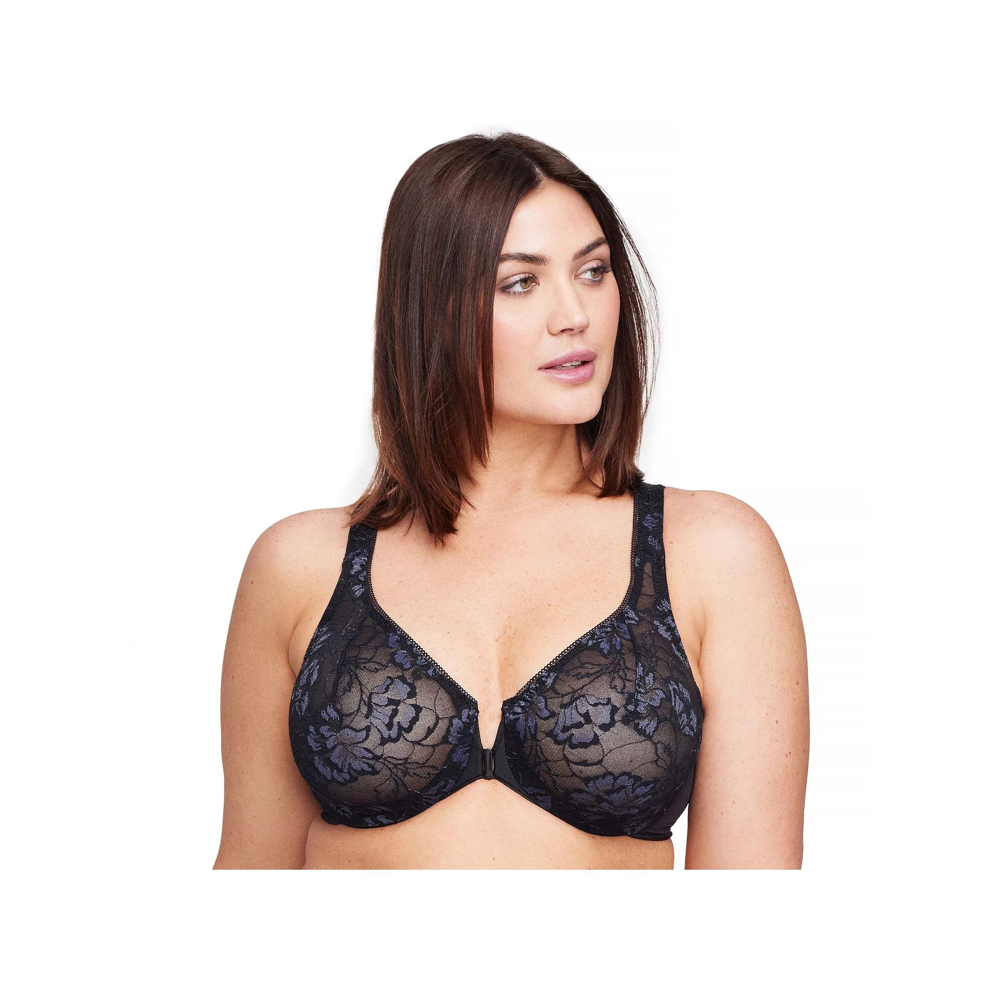 Glamorise Full-Figure Wonderwire Front Close Stretch Lace Bra 9246, Women's,  Product Image