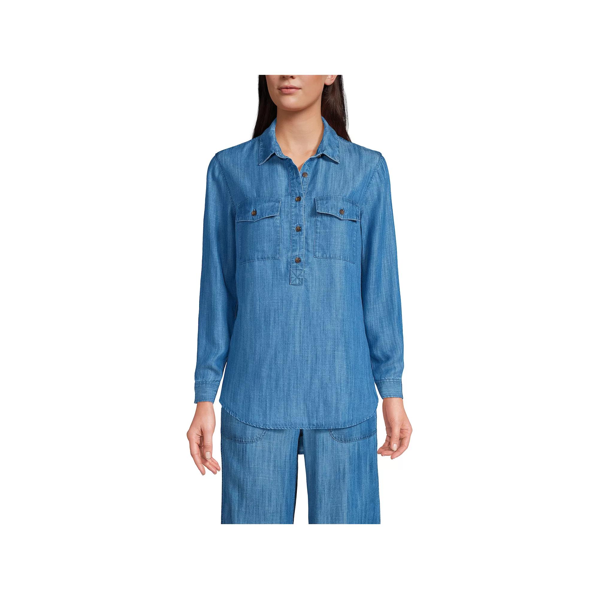 Women's Lands End Popover Top,  Product Image