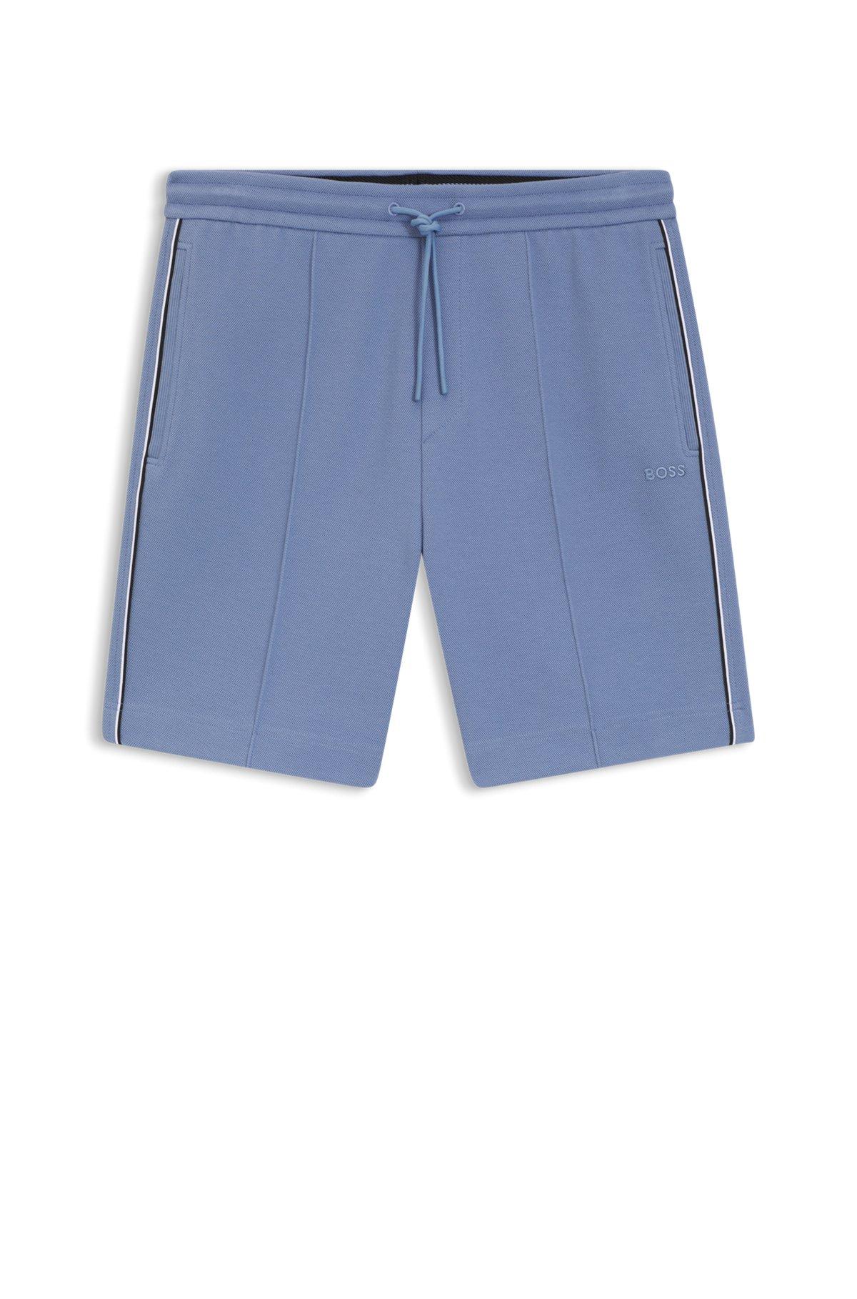 Piped-trim shorts in a cotton blend Product Image