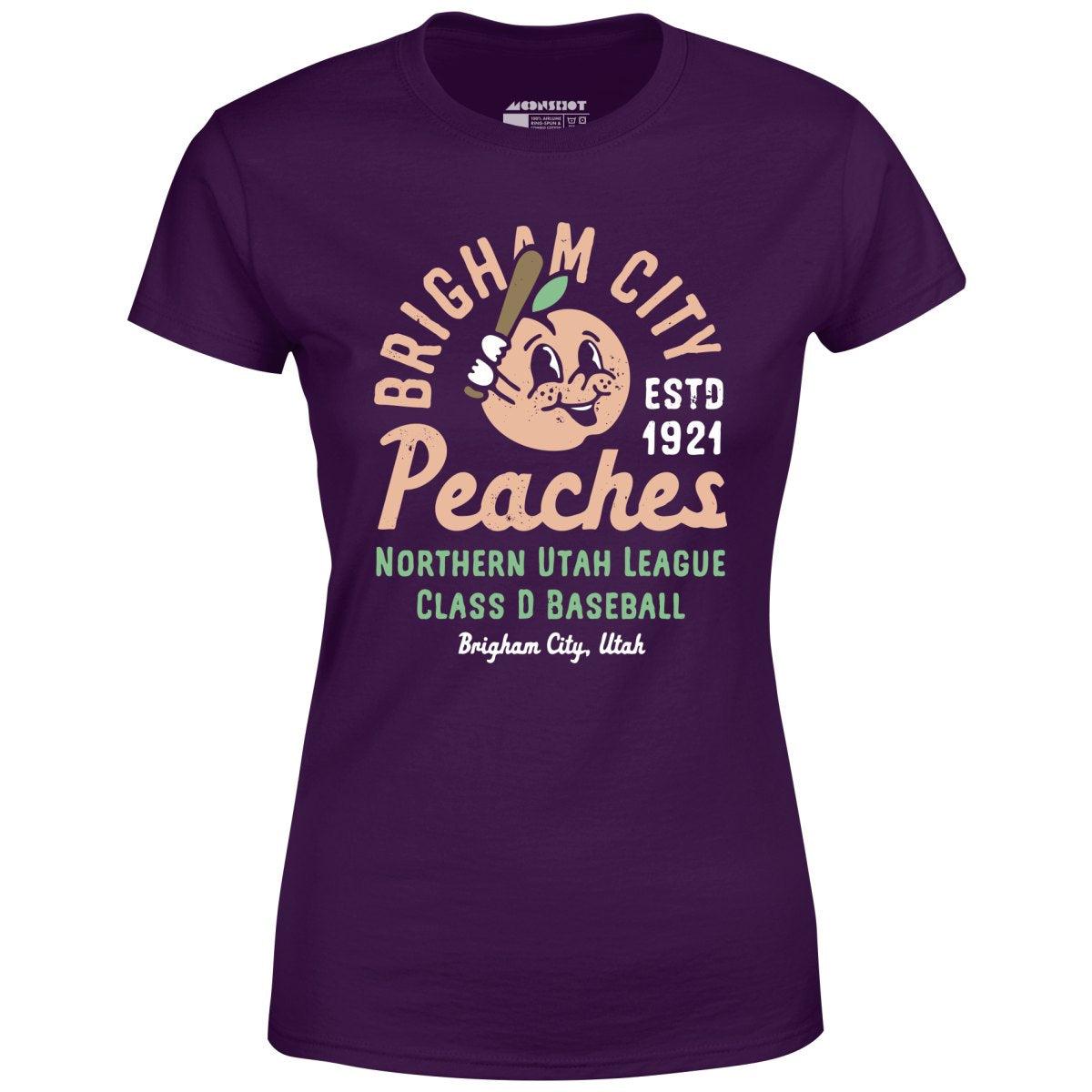 Brigham City Peaches - Utah - Vintage Defunct Baseball Teams - Women's T-Shirt Female Product Image