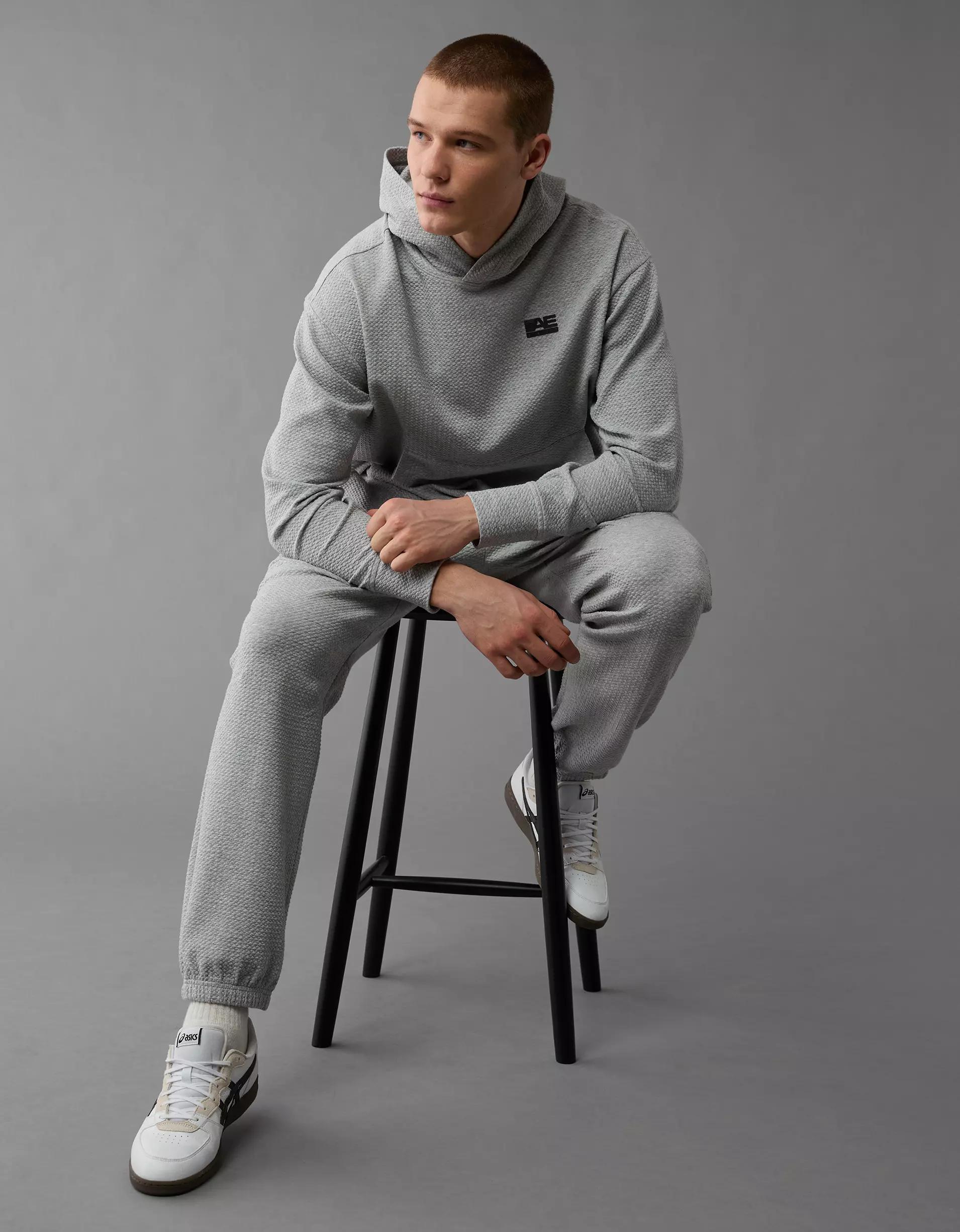 AE 24/7 Textured Fleece Hoodie Product Image