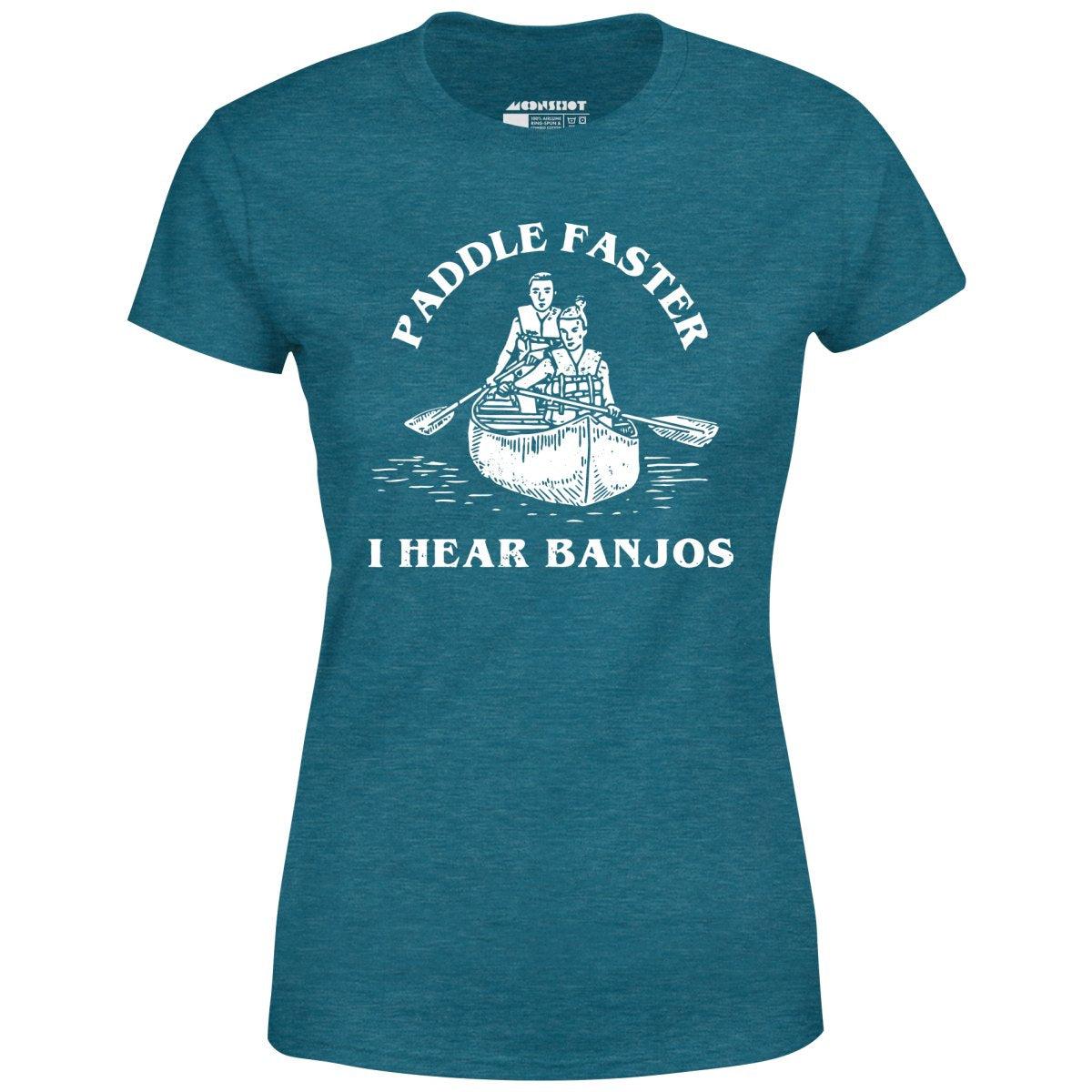 Paddle Faster I Hear Banjos - Women's T-Shirt Female Product Image