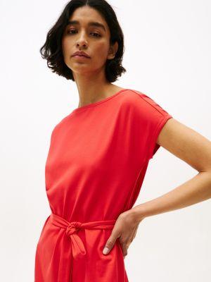Belted Stretch T-Shirt Dress Product Image