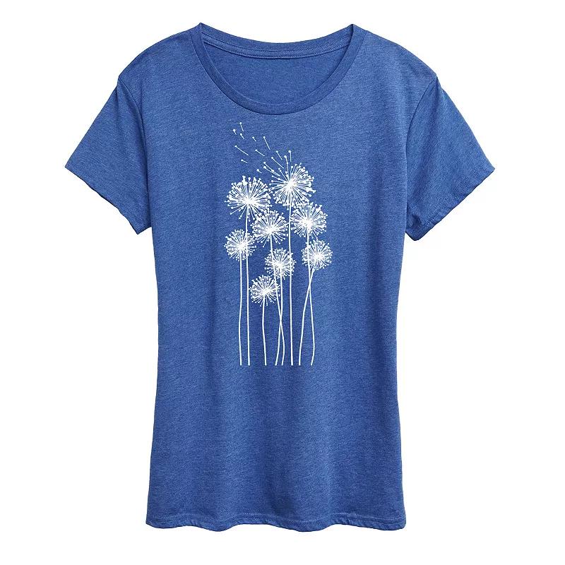 Womens Tall Dandelions Graphic Tee Product Image